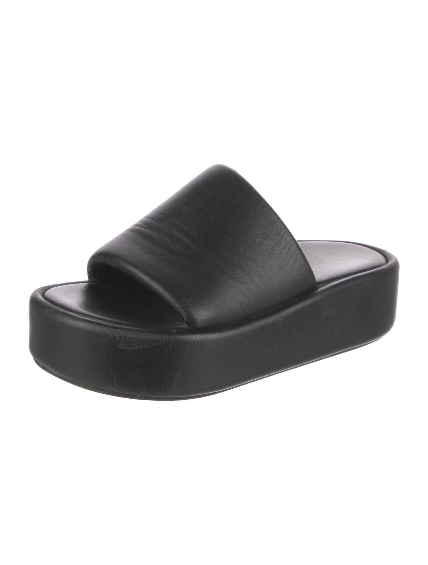 Balenciaga Leather Slides