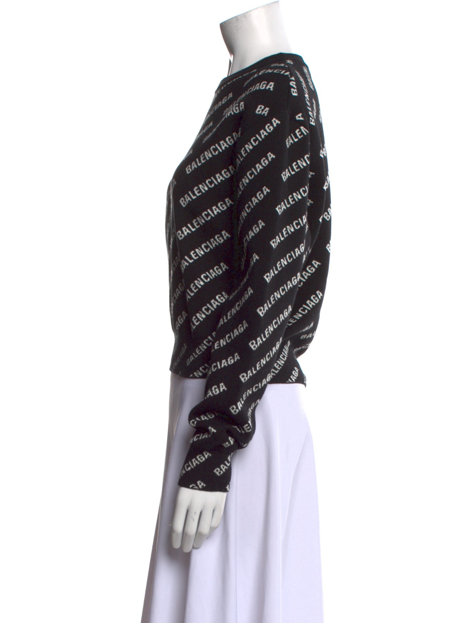 Balenciaga 2021 'All Over Logo' Sweater