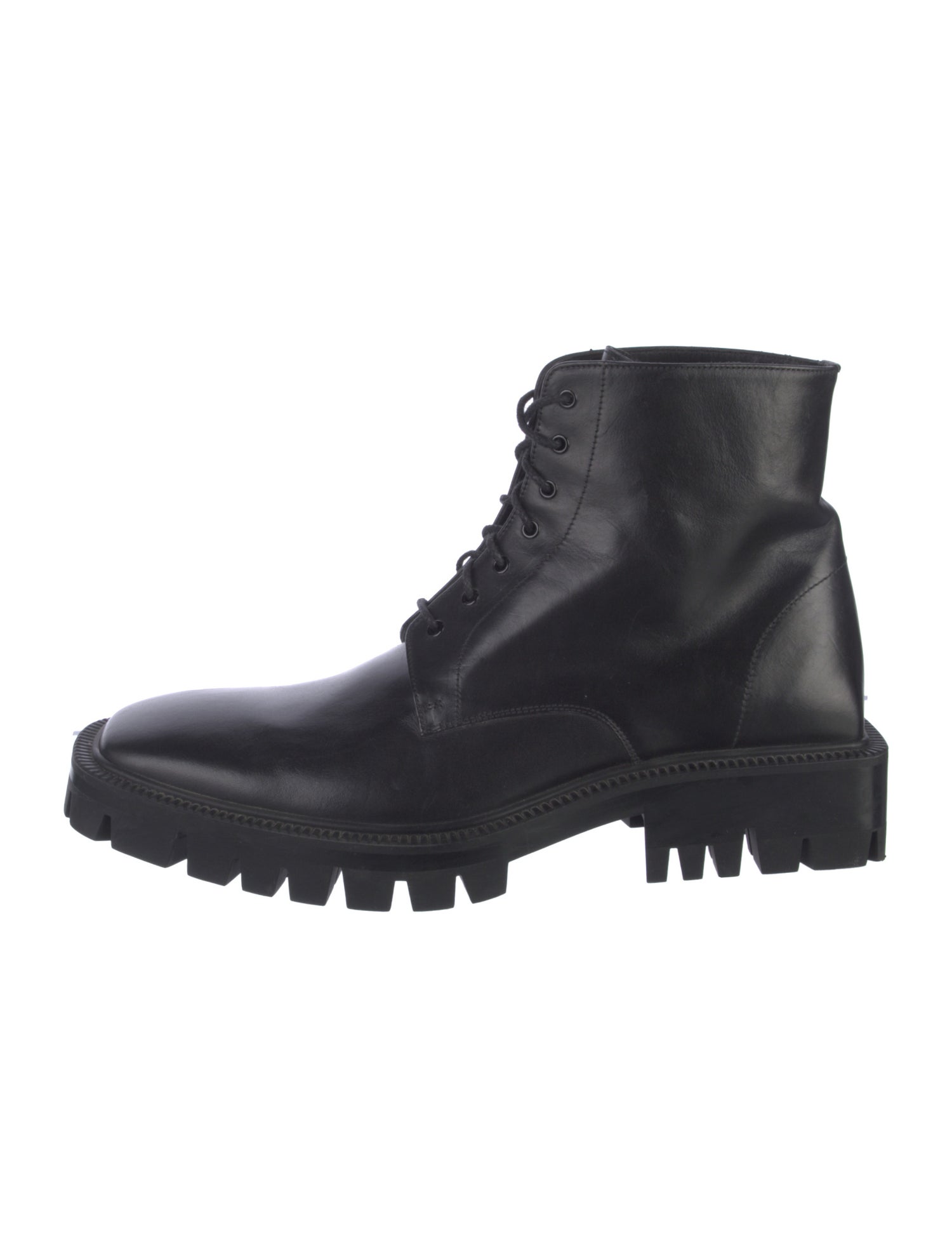 Balenciaga Leather Combat Boots