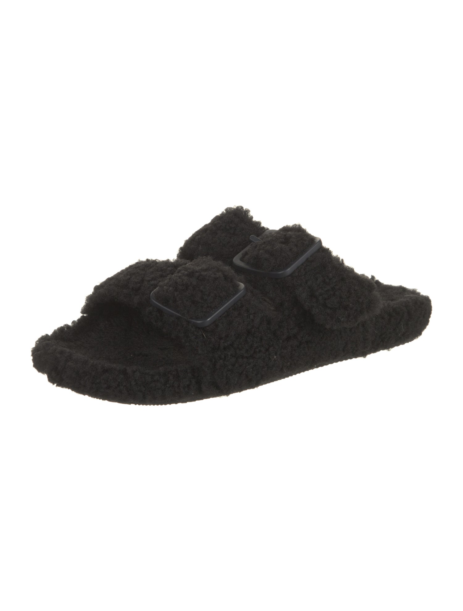 Balenciaga Shearling Slides