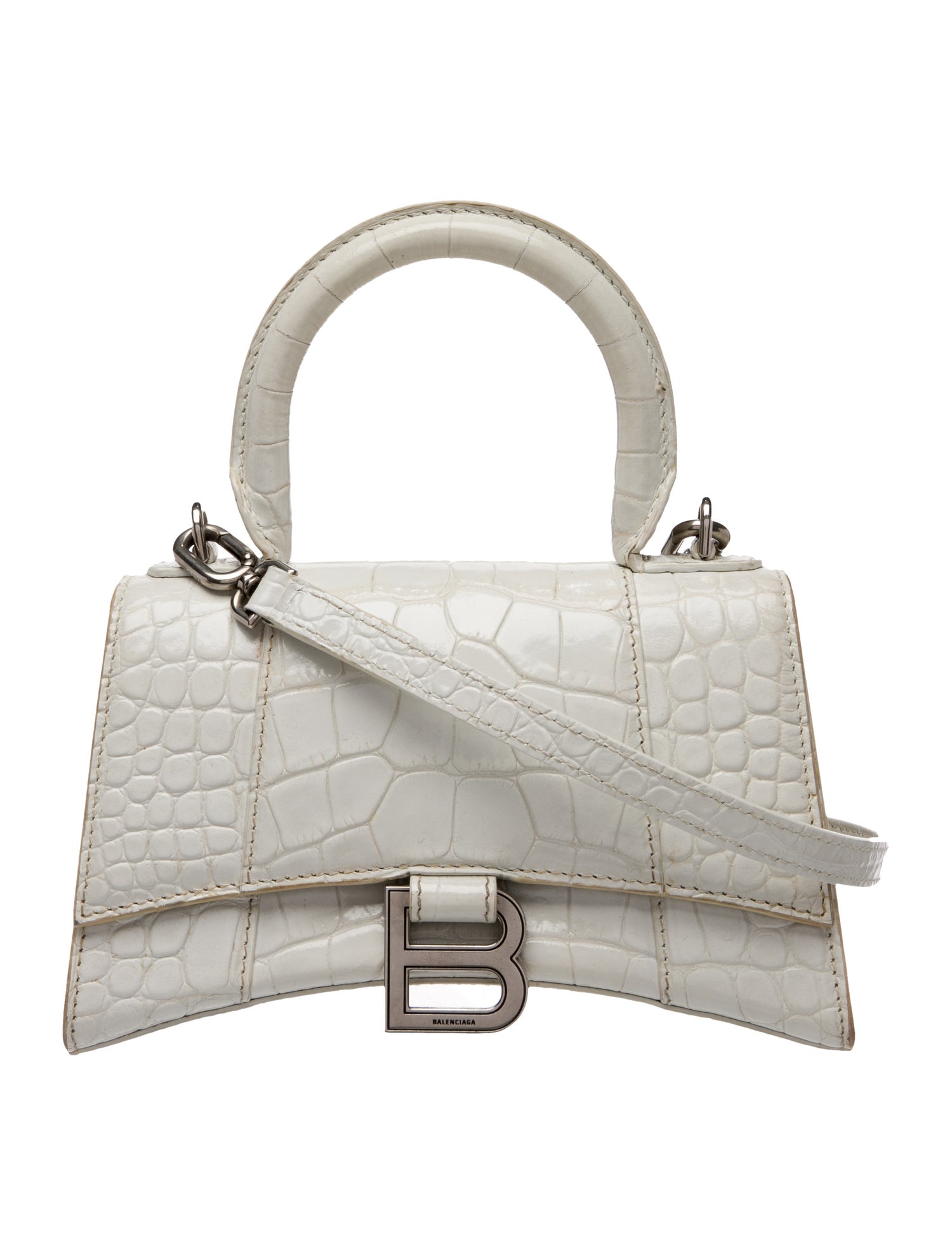 Balenciaga Embossed Leather Hourglass XS