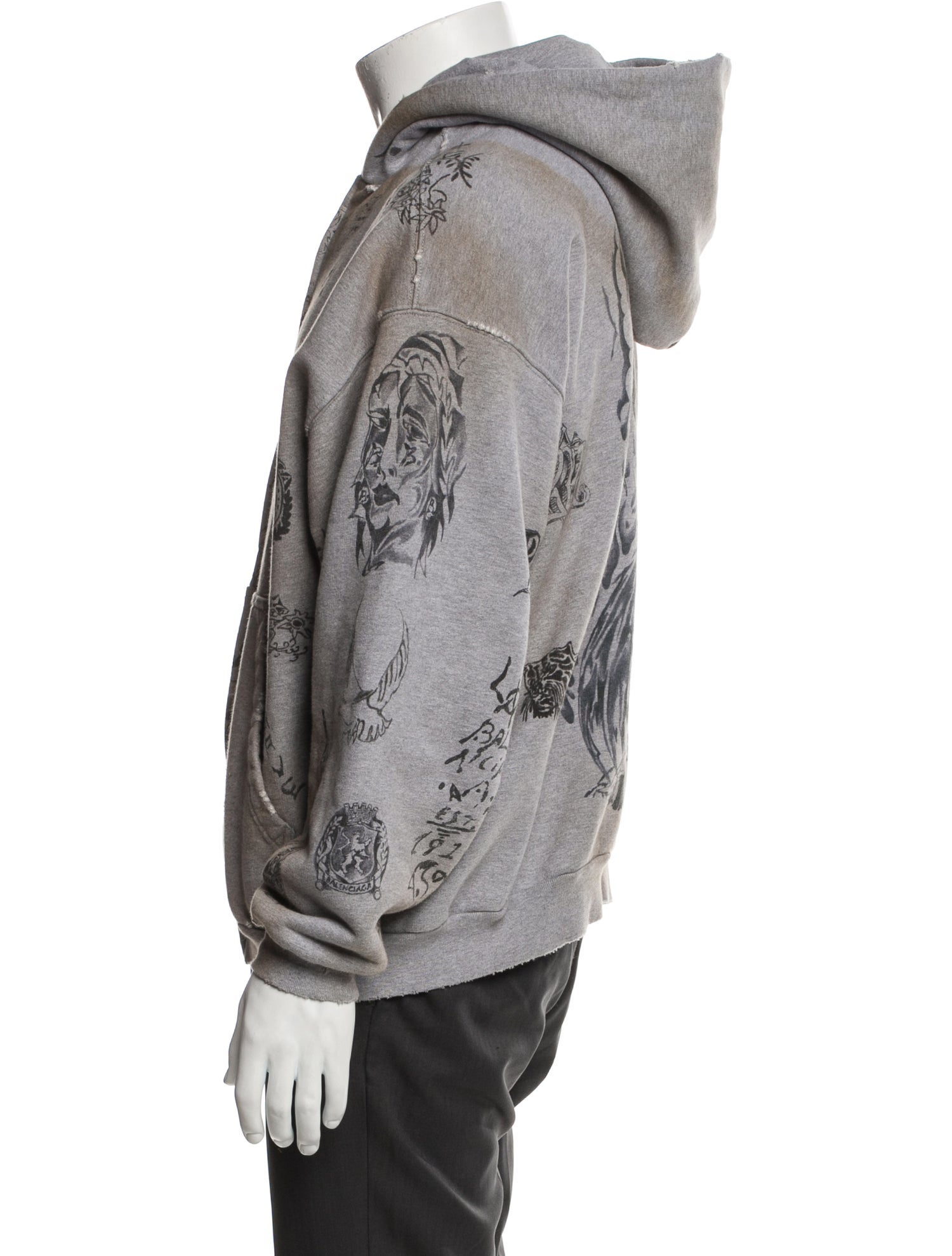 Balenciaga 2023 Graphic Print Hoodie