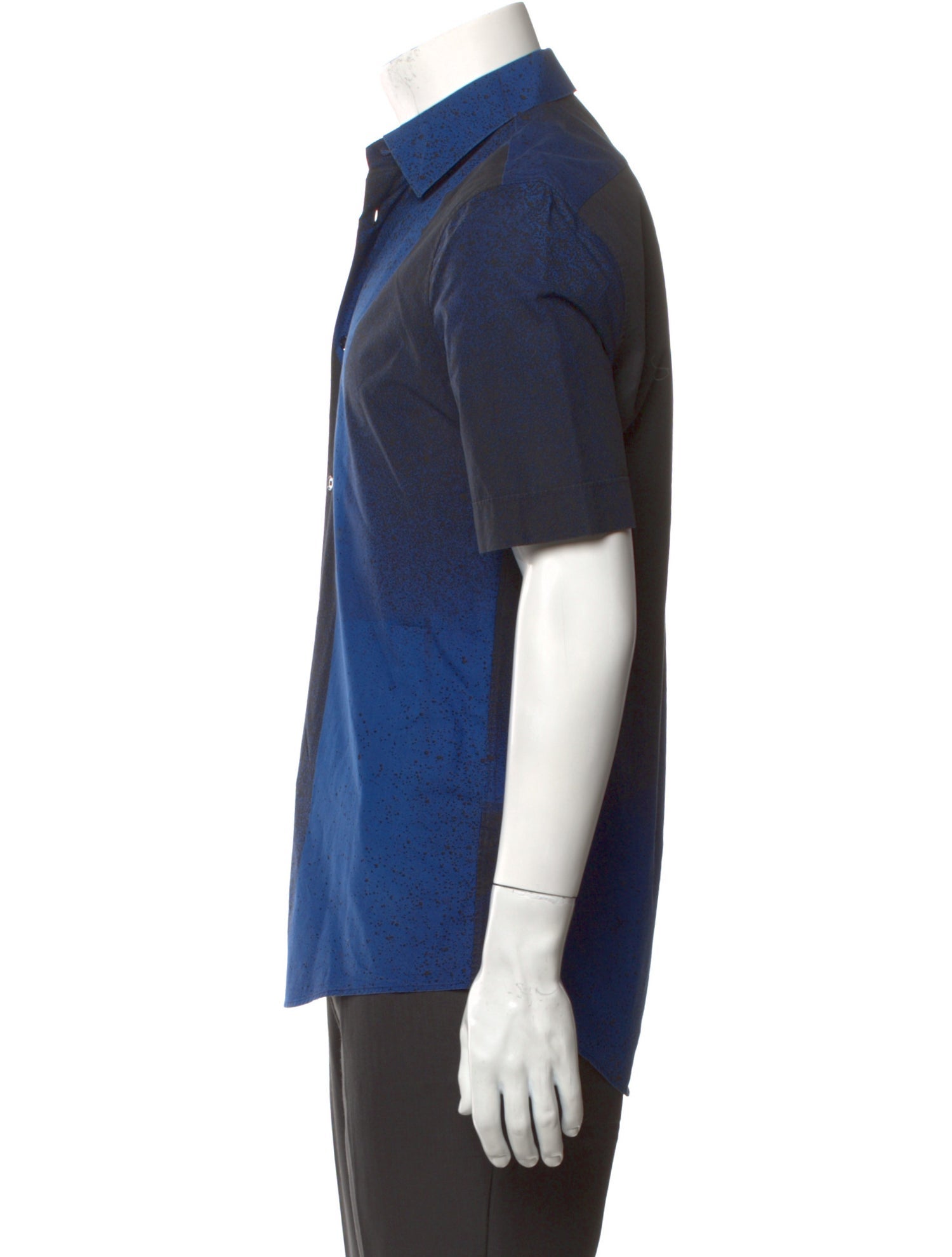 Balenciaga Colorblock Pattern Short Sleeve Shirt