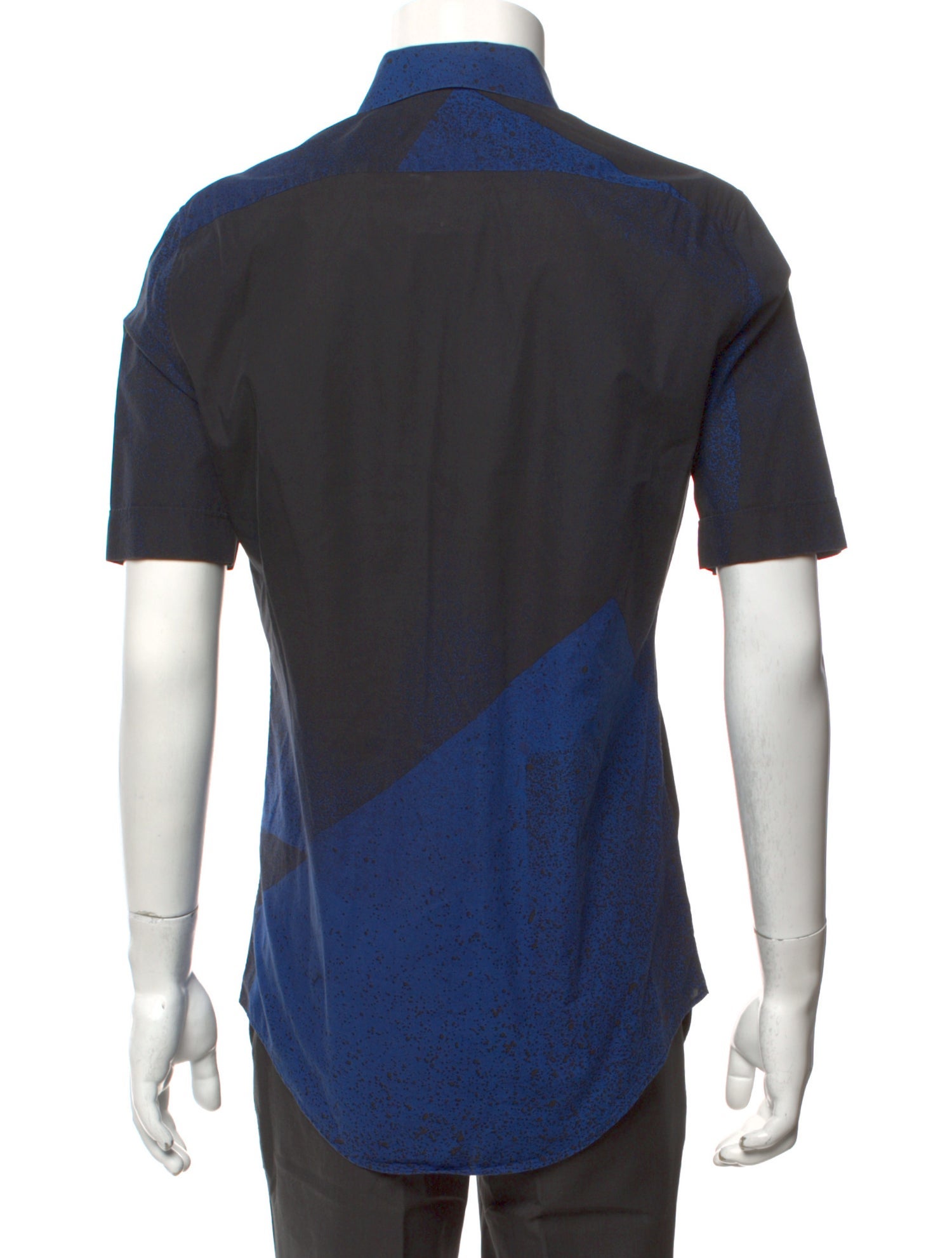 Balenciaga Colorblock Pattern Short Sleeve Shirt