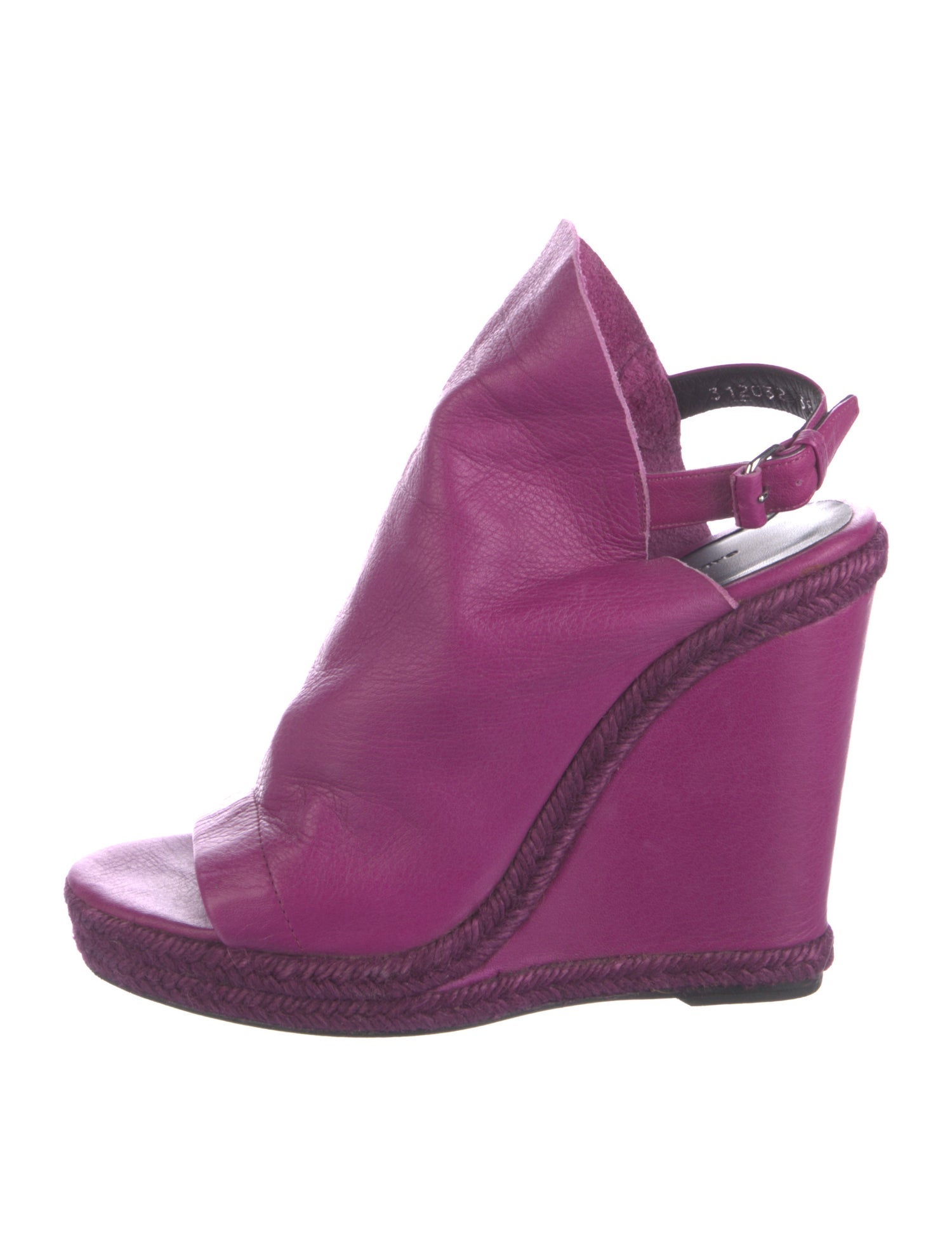 Balenciaga Leather Braided Accents Slingback Pumps