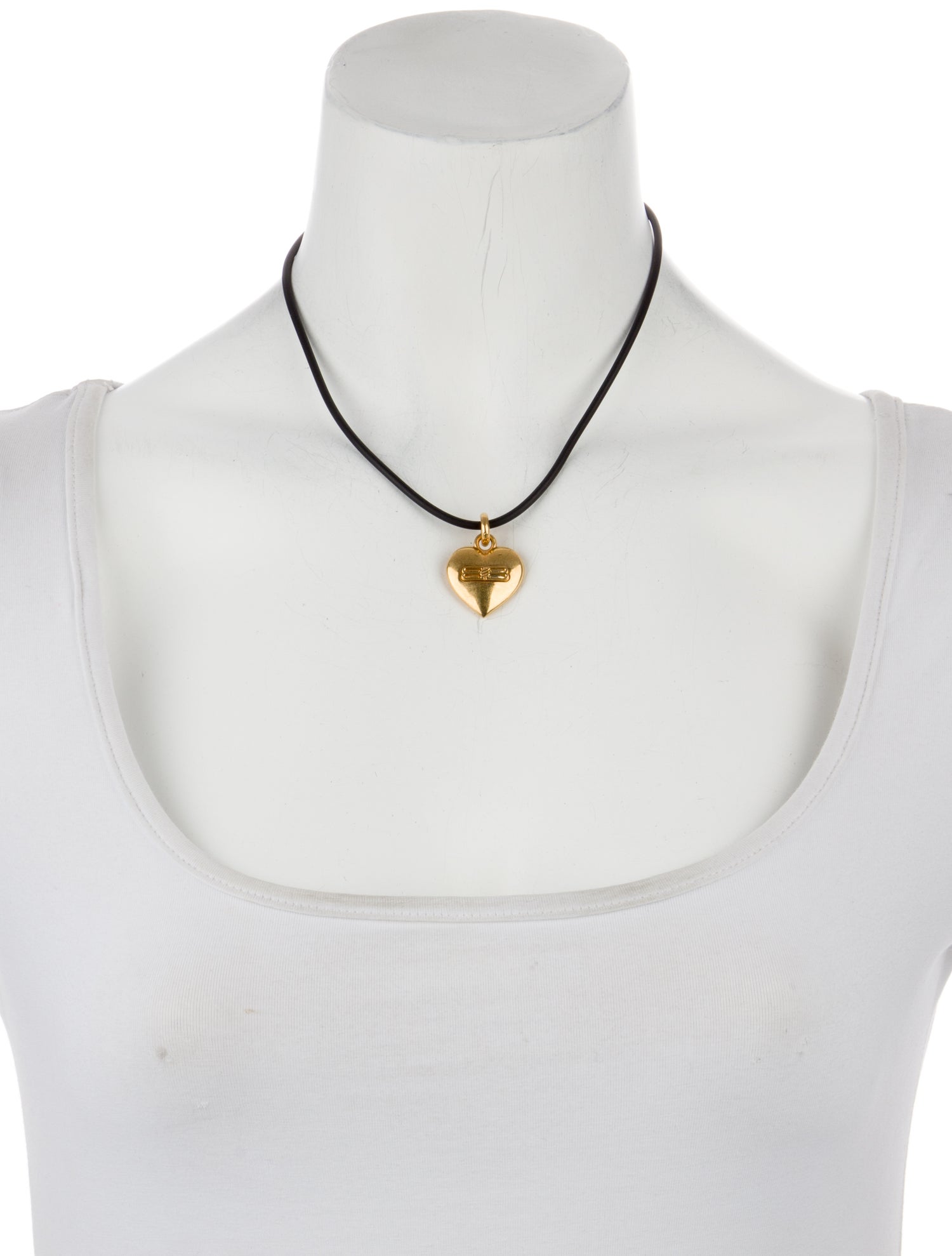 Balenciaga BB Icon Heart Pendant Necklace
