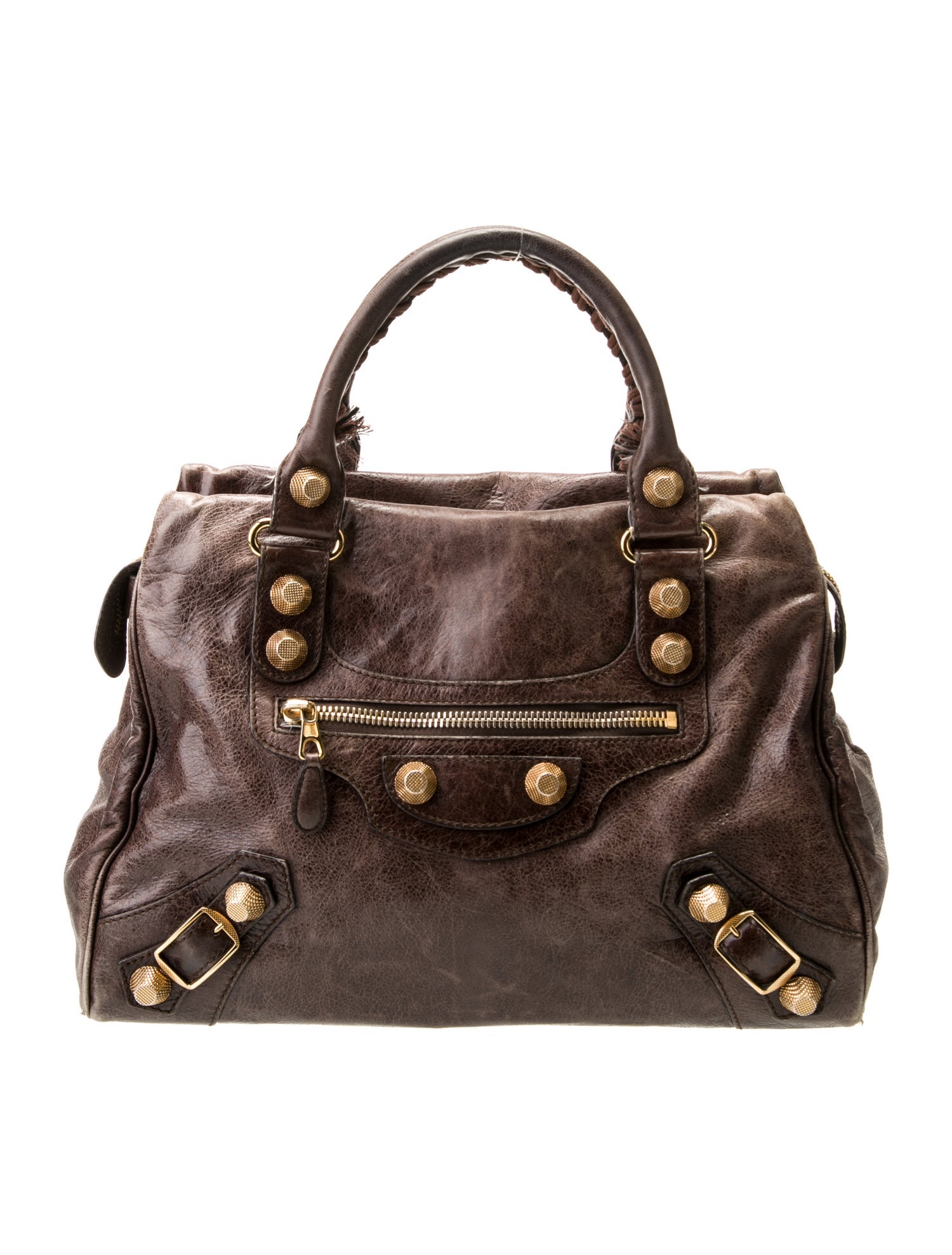 Balenciaga Leather Top Handle Bag