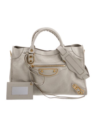 Balenciaga Leather Motocross City Metallic Edge