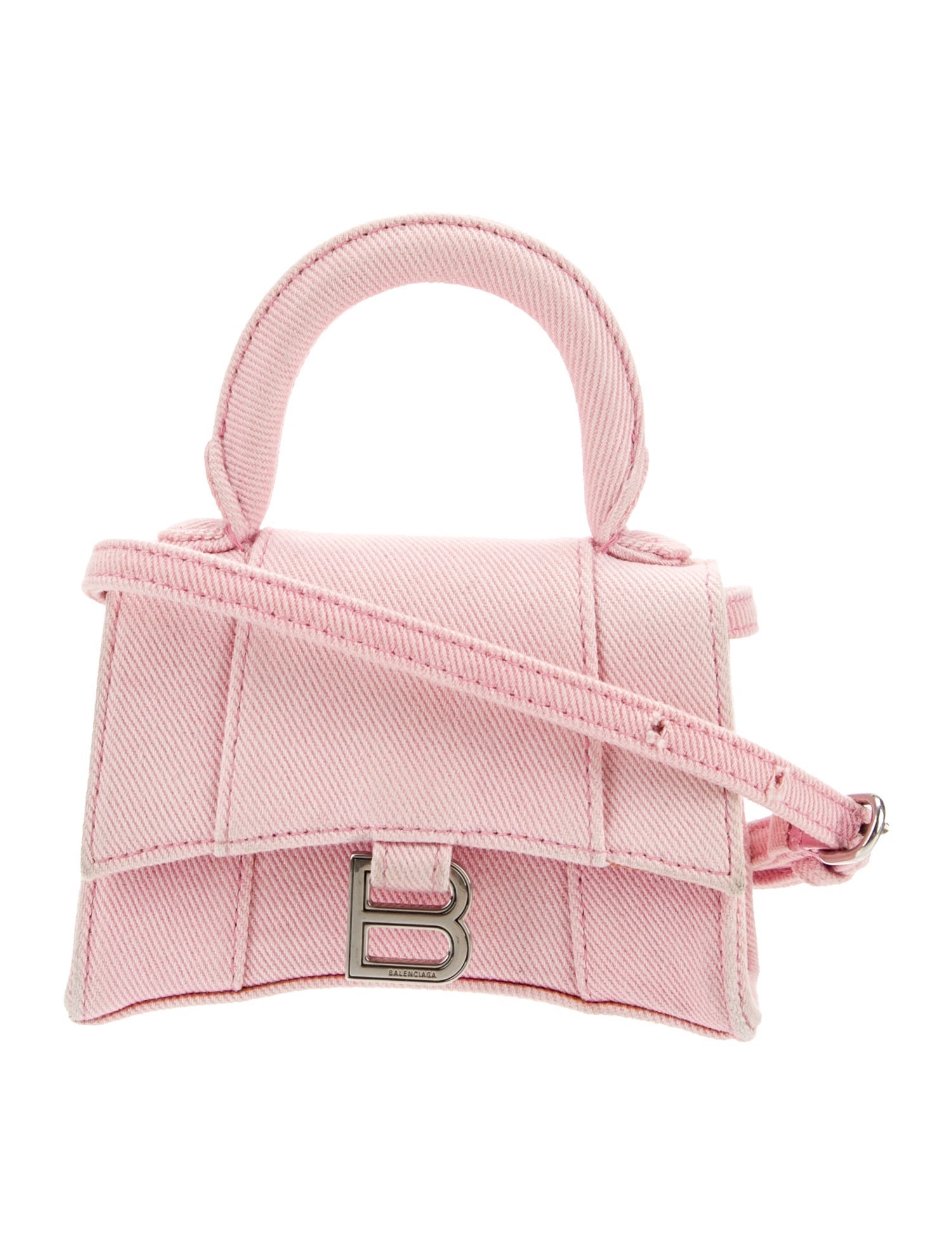 Balenciaga Denim Hourglass Mini 2022