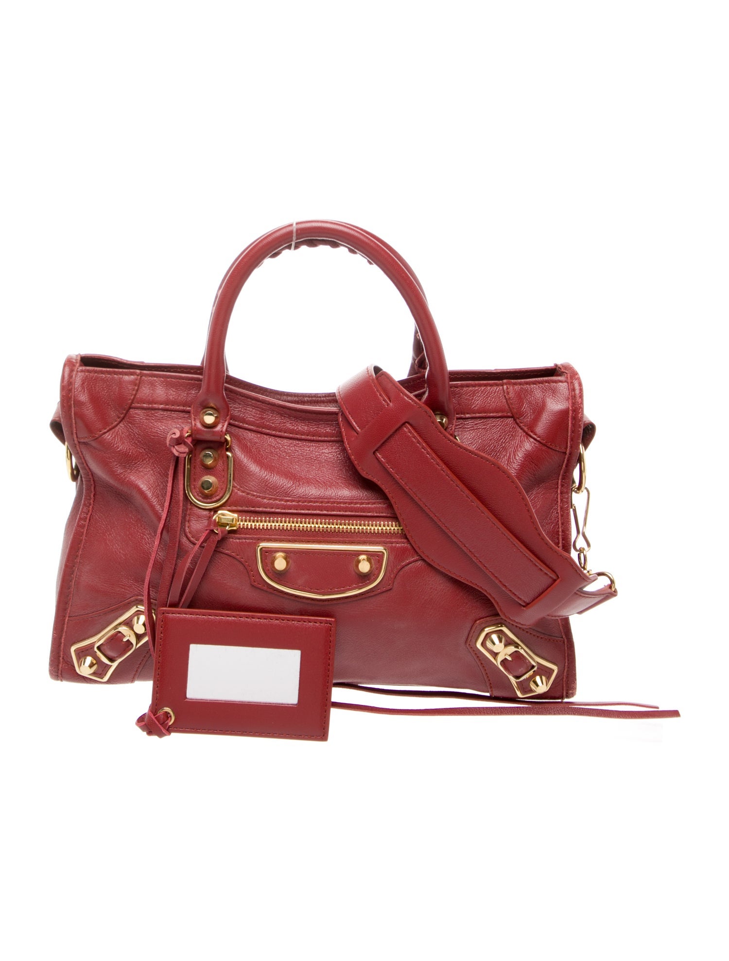 Balenciaga Leather Motocross City Metallic Edge