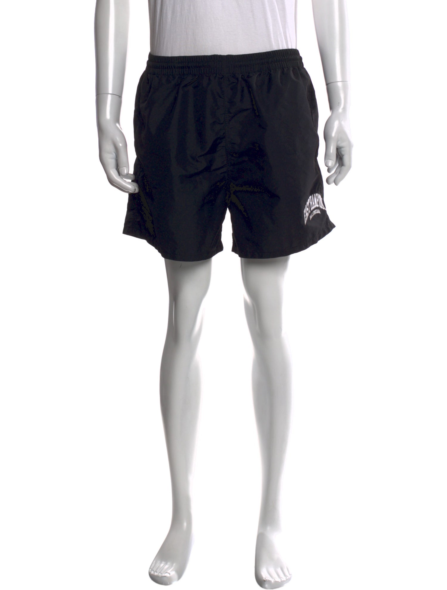 Balenciaga Swimwear Embroidered Accent Swim Trunks