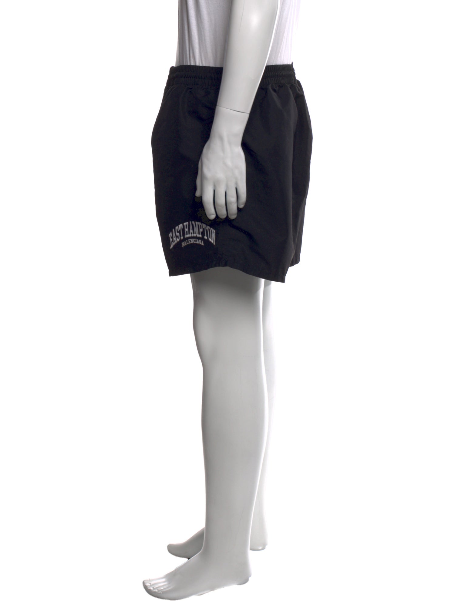 Balenciaga Swimwear Embroidered Accent Swim Trunks