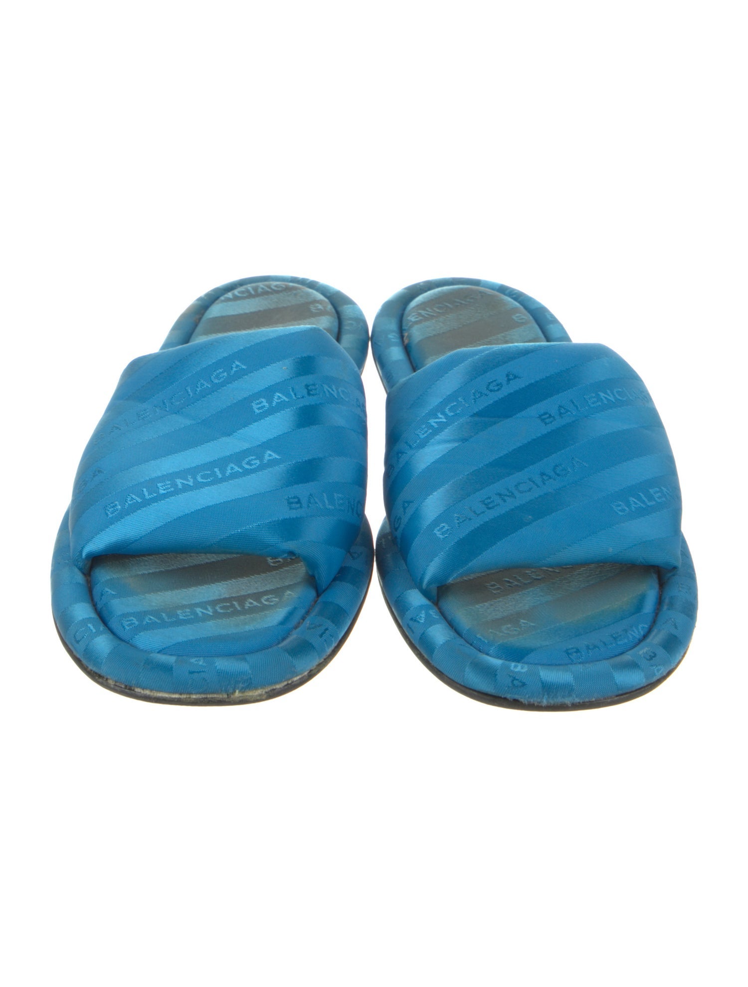 Balenciaga Signature Logo Nylon Slides