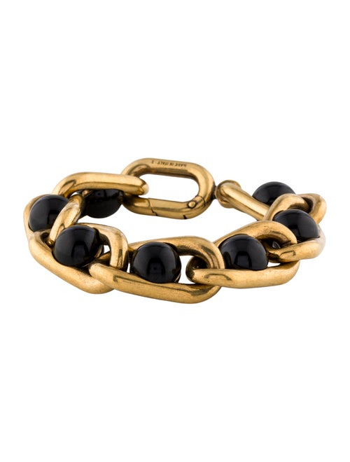 Balenciaga Resin Bead Chain Link Bracelet