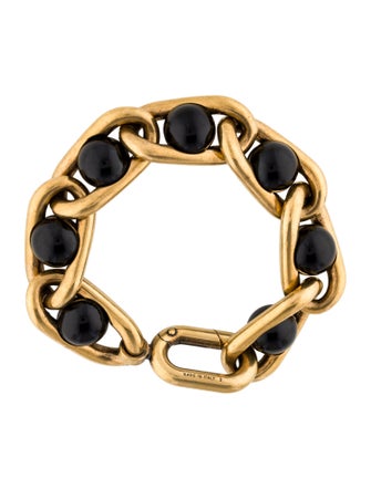 Balenciaga Resin Bead Chain Link Bracelet