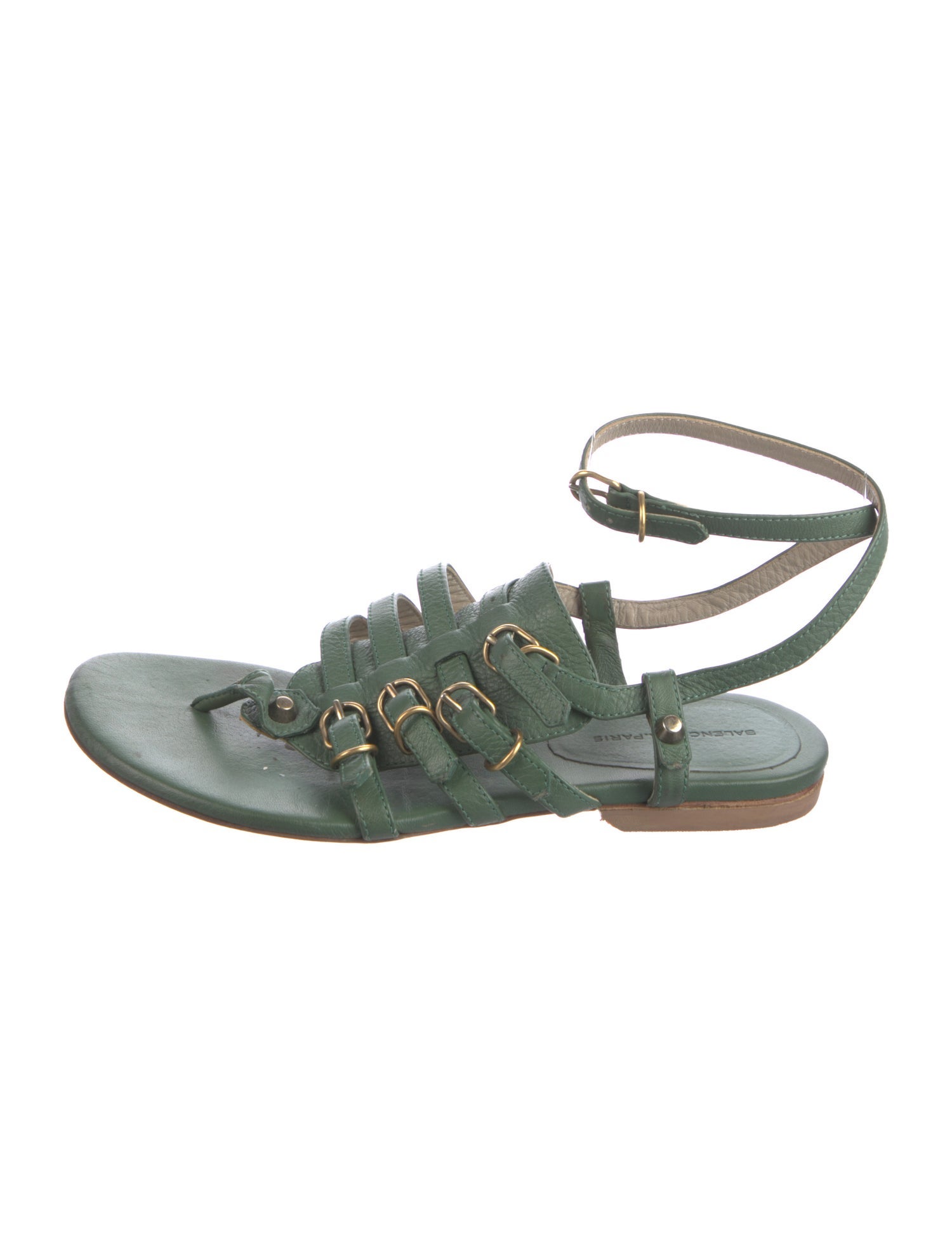 Balenciaga Leather Gladiator Sandals