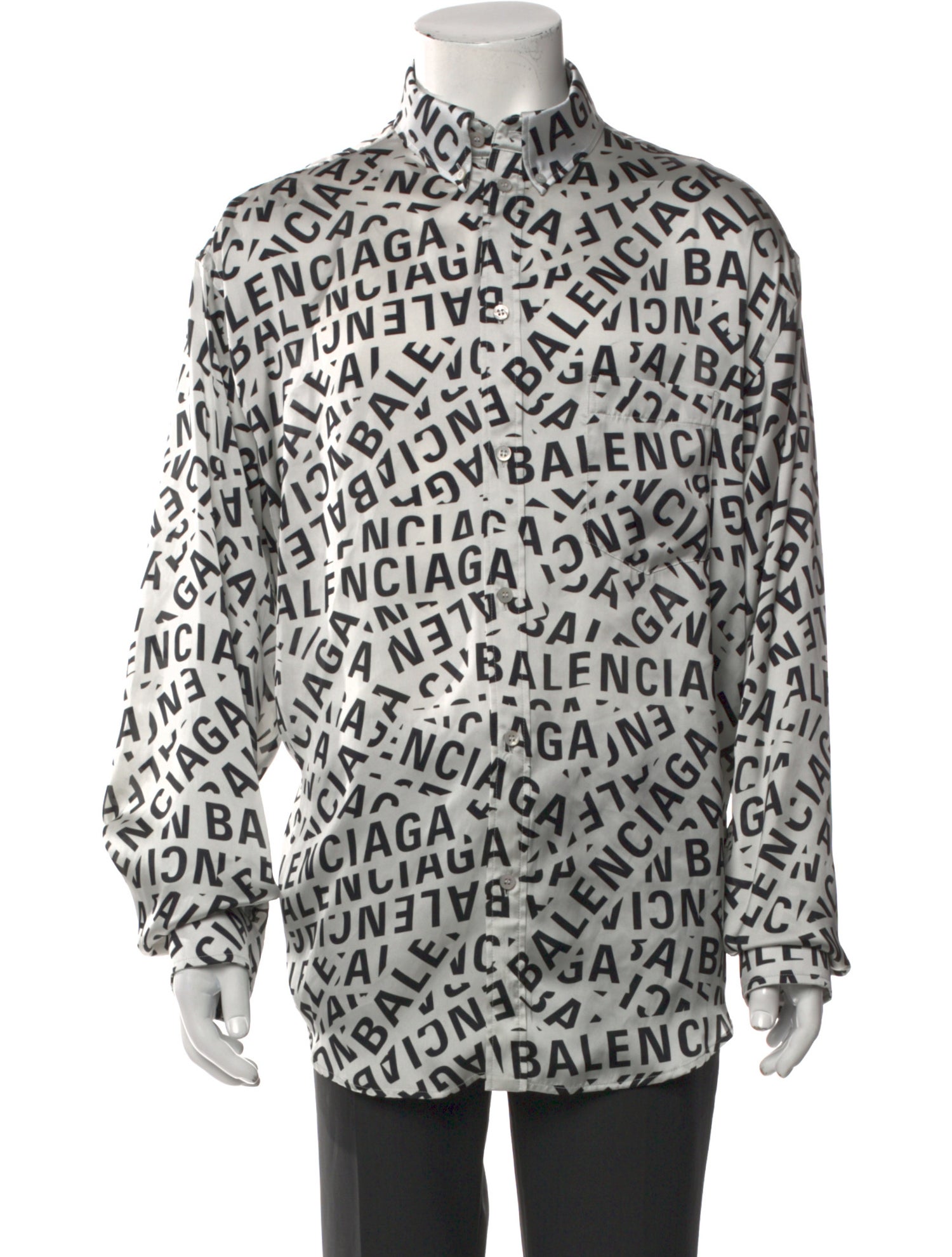 Balenciaga Printed Long Sleeve Shirt w/ Tags
