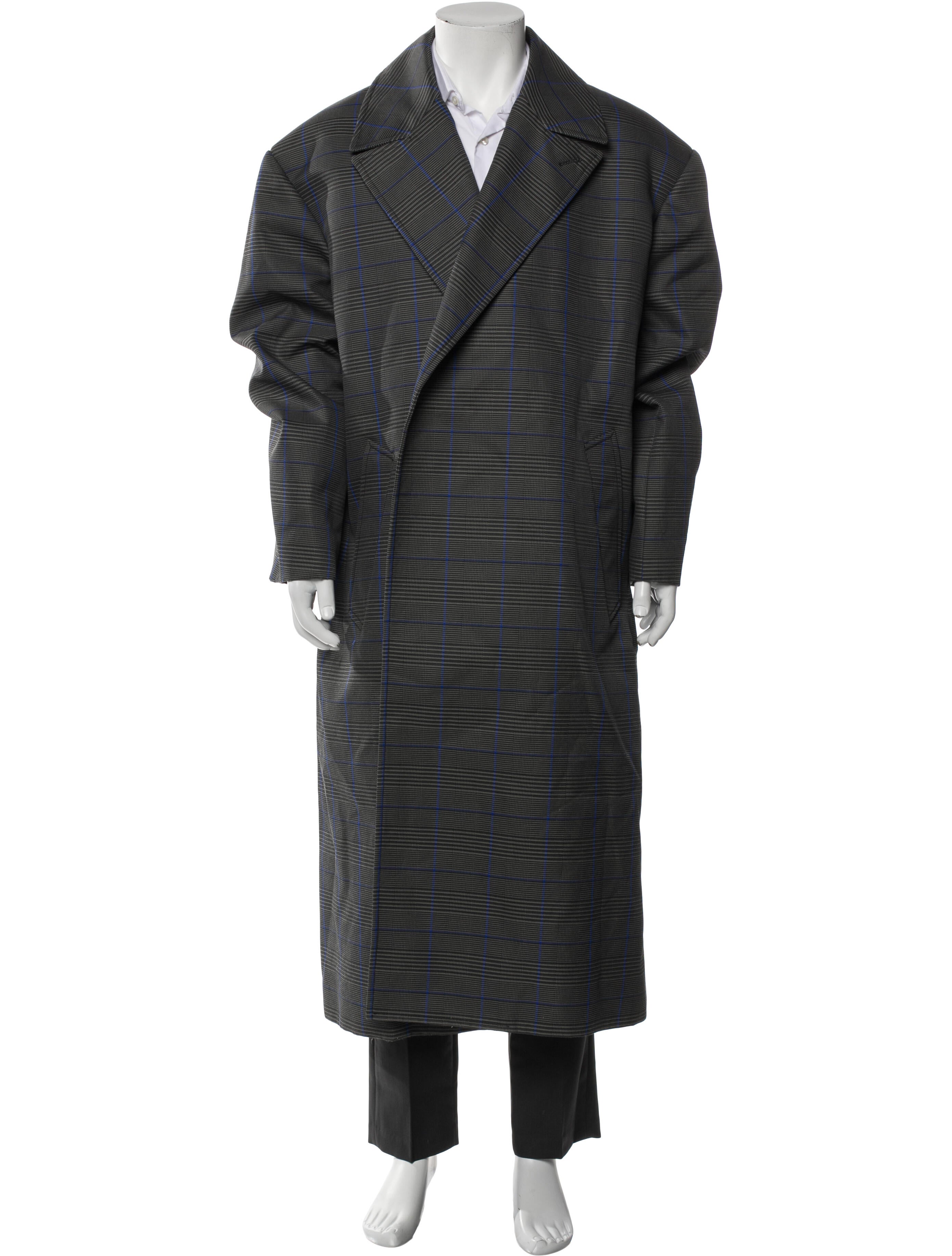 Balenciaga 2019 Houndstooth Print Overcoat w/ Tags