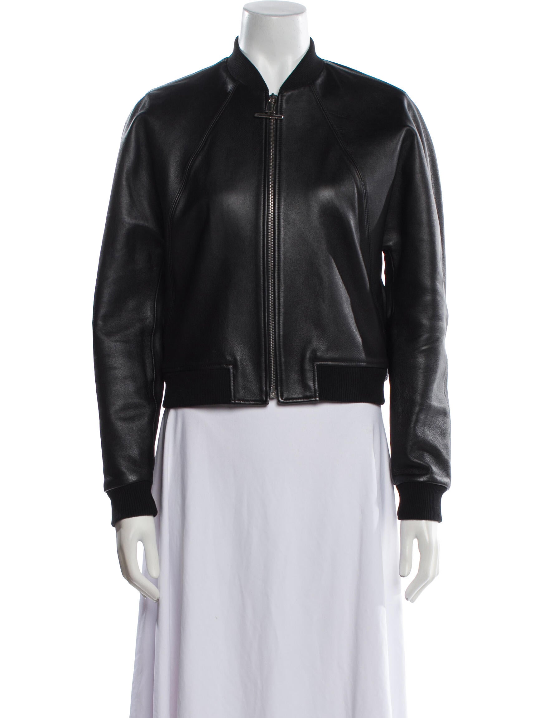 Balenciaga 2014 Leather Bomber Jacket