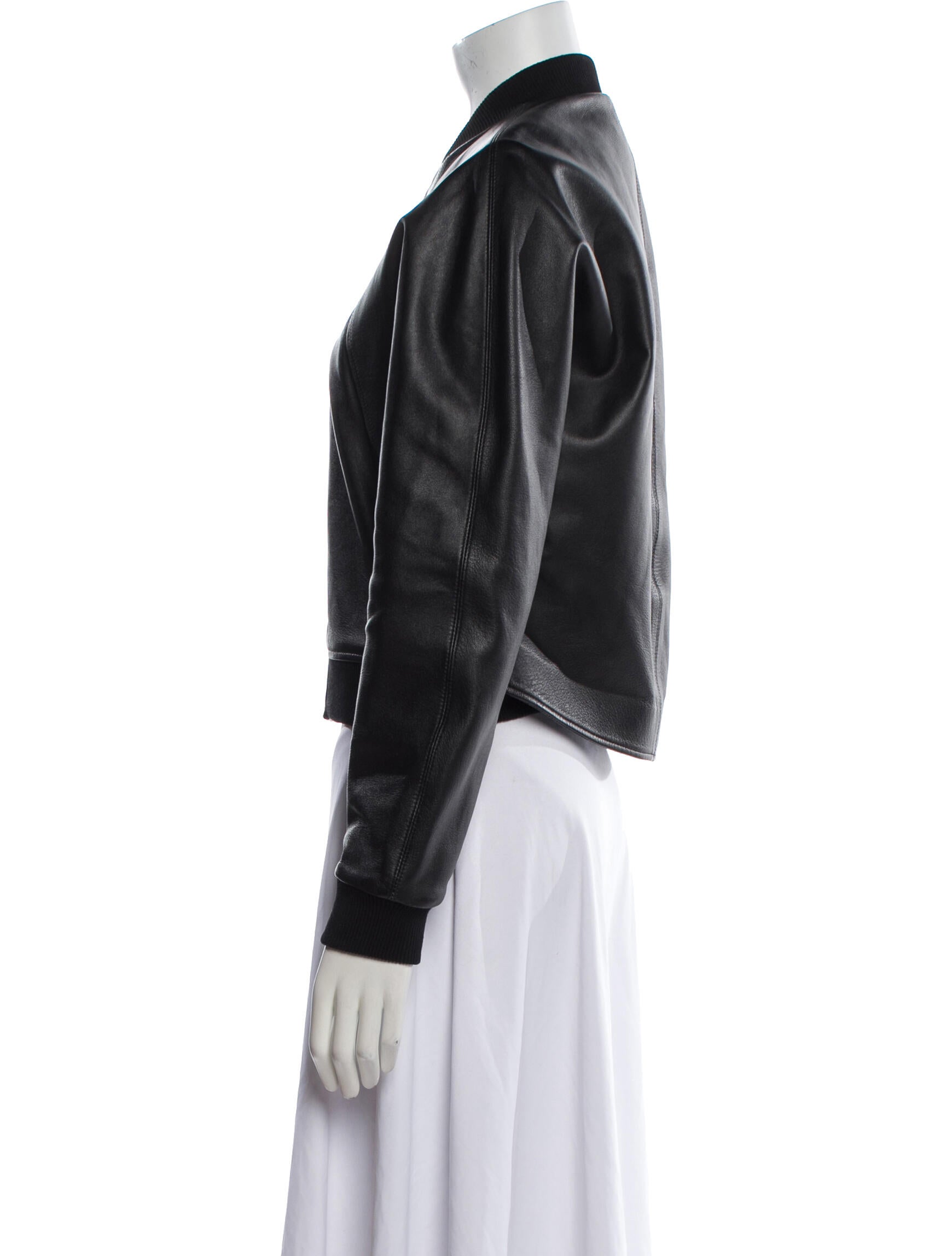 Balenciaga 2014 Leather Bomber Jacket