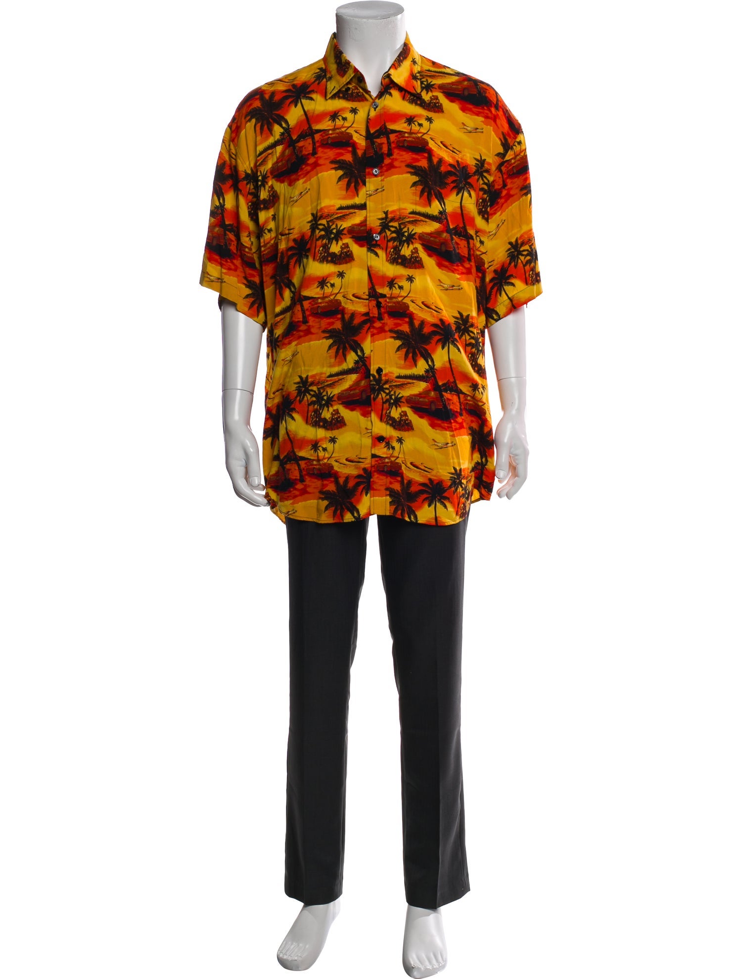 Balenciaga 2017 Printed Henley