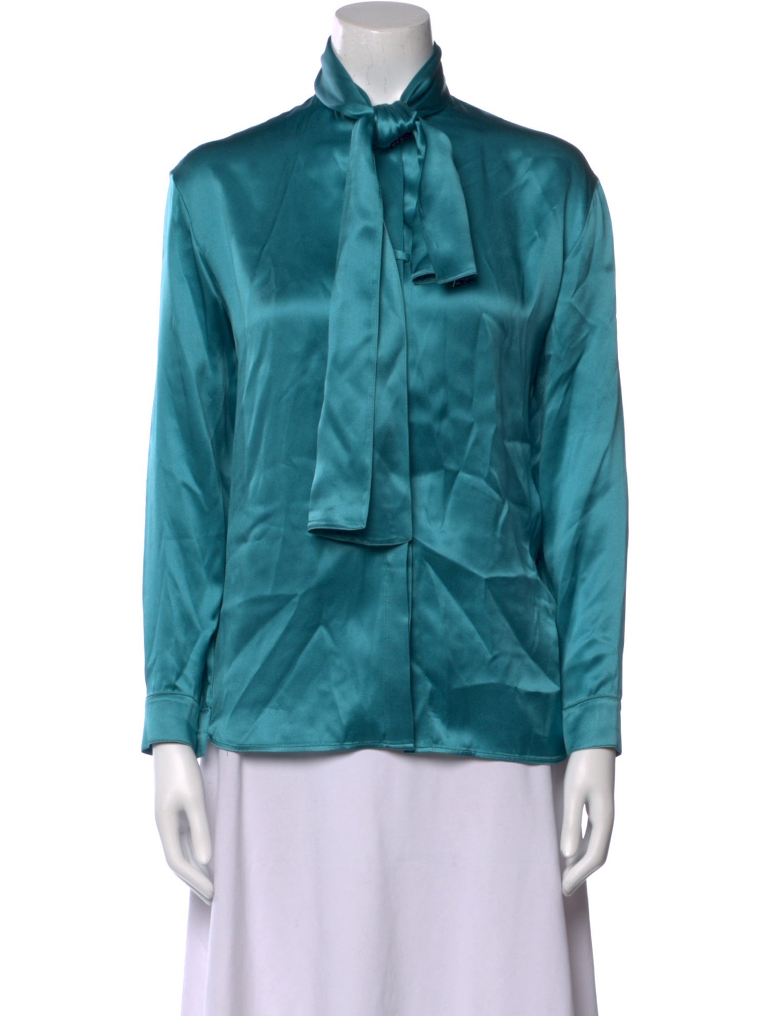 Balenciaga 2019 Silk Button-Up Top