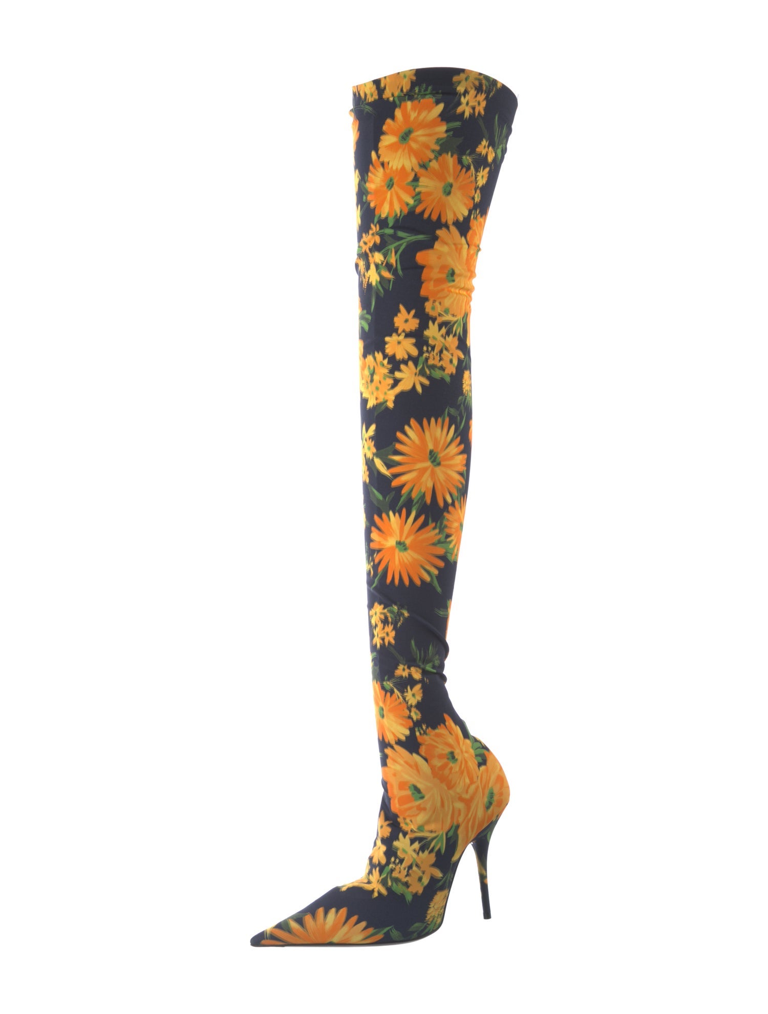 Balenciaga Floral Print Boots