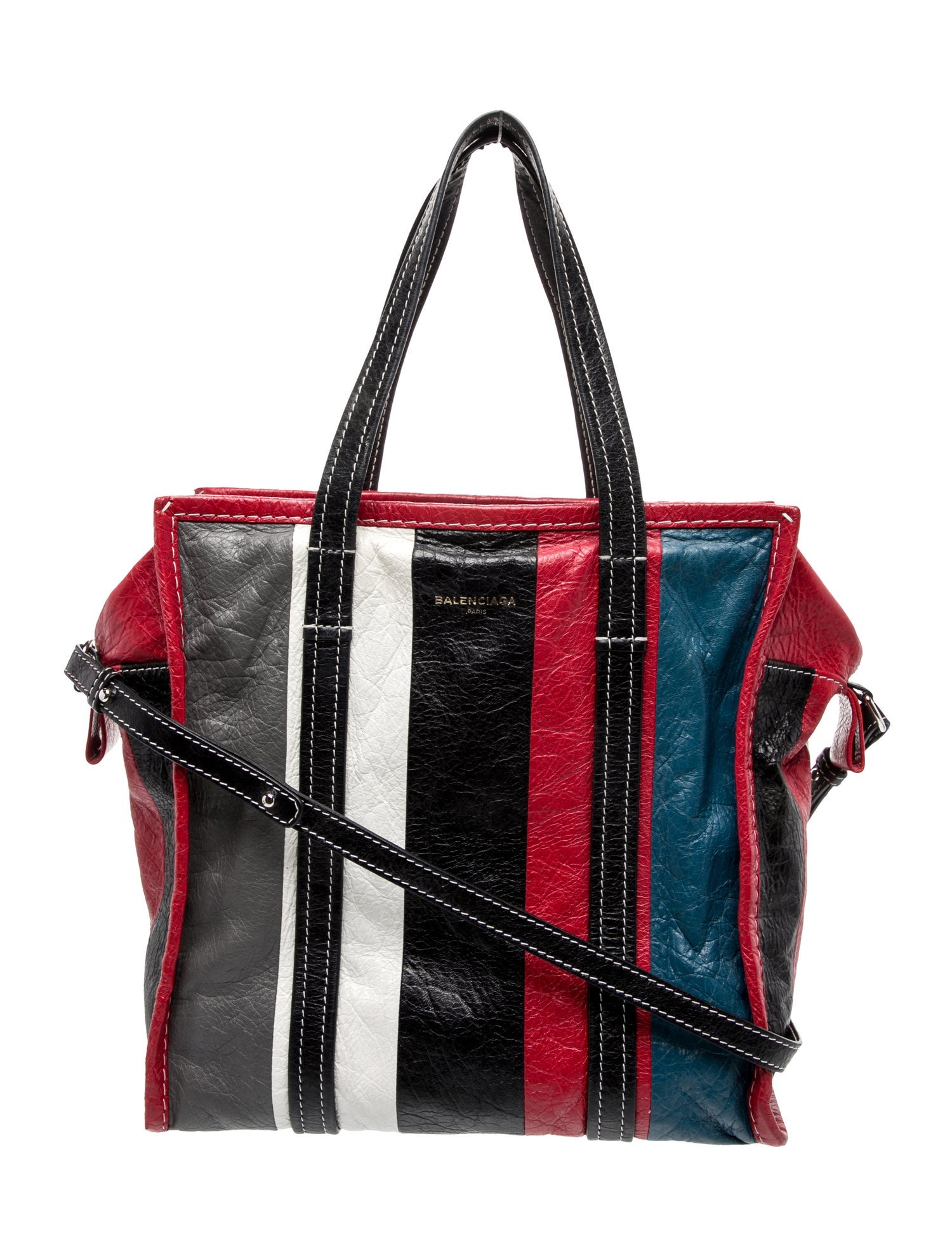 Balenciaga Leather Bazar S Shopper Tote