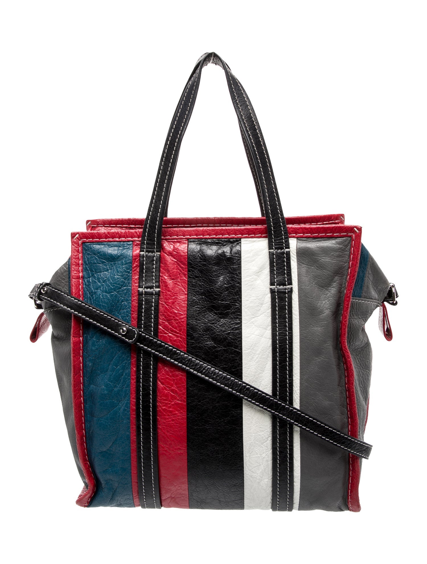 Balenciaga Leather Bazar S Shopper Tote