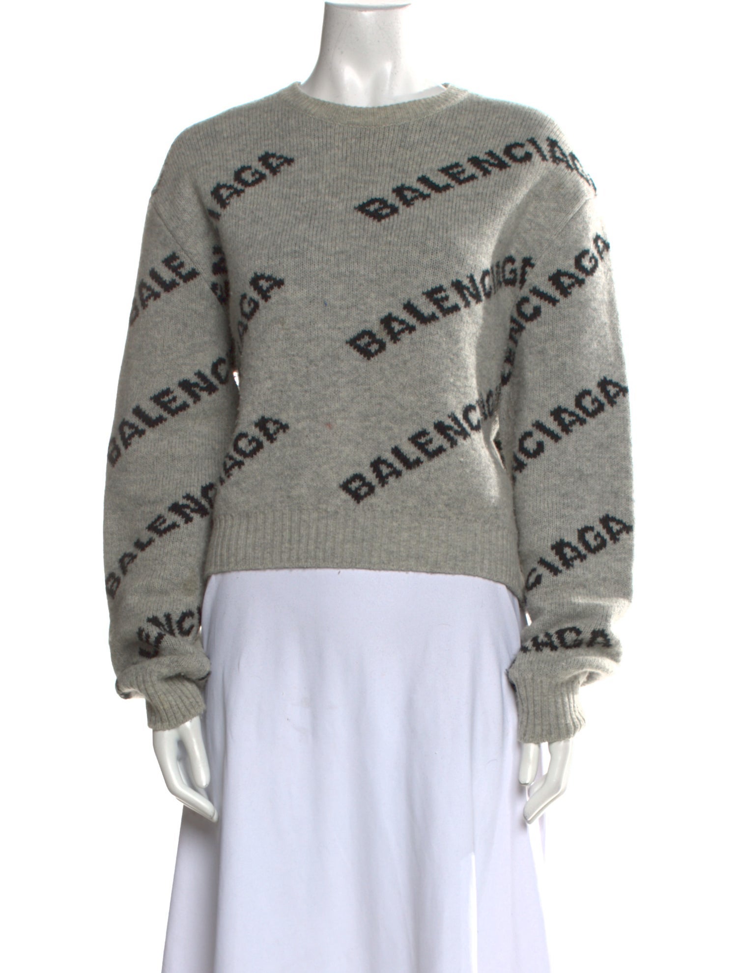 Balenciaga 2018 'All Over Logo' Sweater