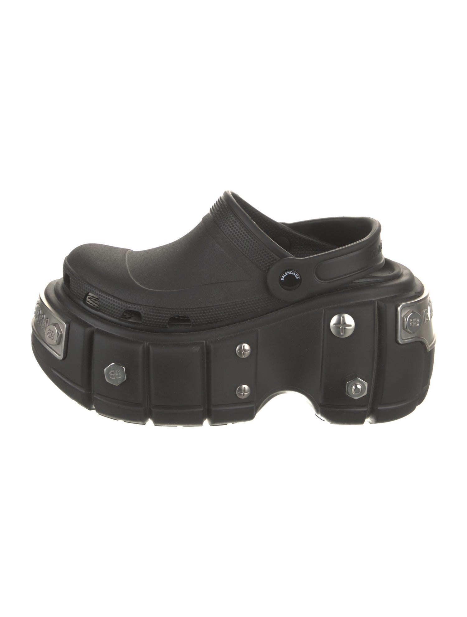 Balenciaga Rubber Slingback Sandals