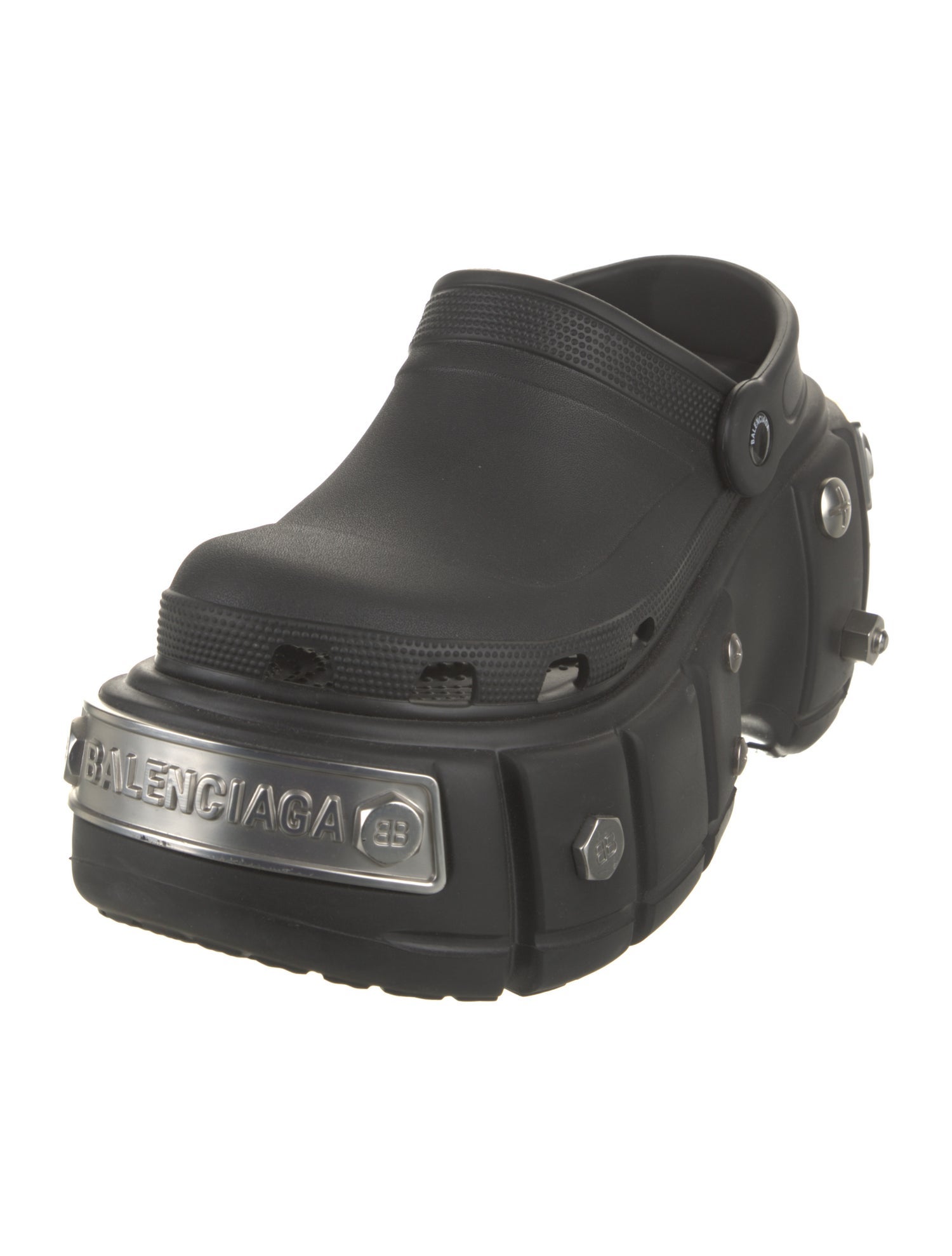 Balenciaga Rubber Slingback Sandals