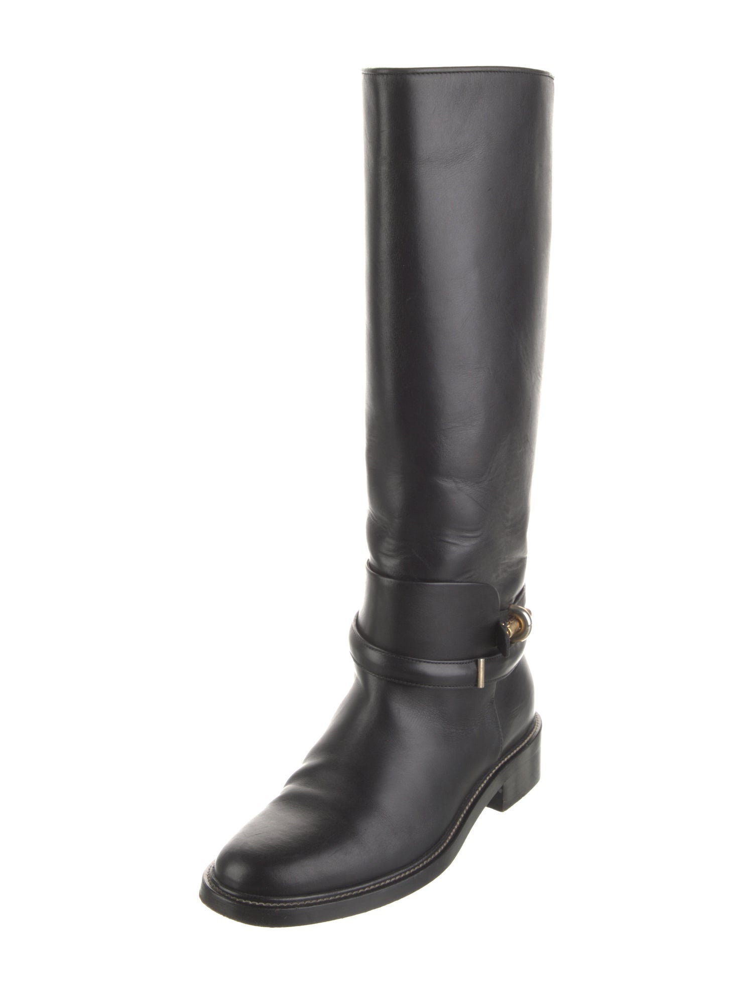Balenciaga Leather Riding Boots