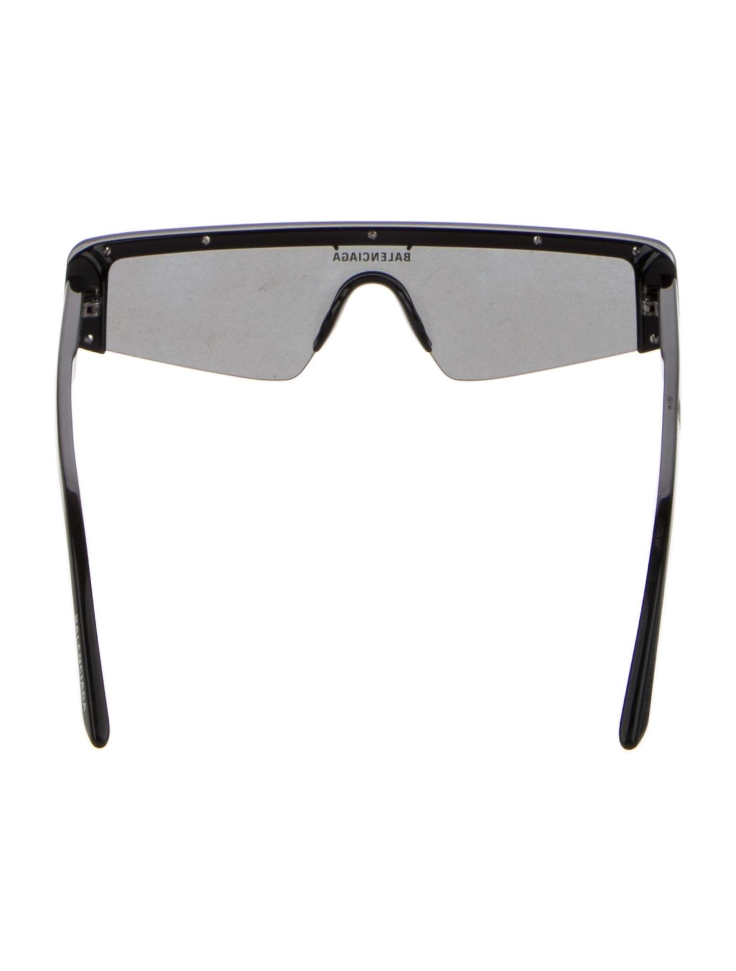Balenciaga Shield Mirrored Sunglasses