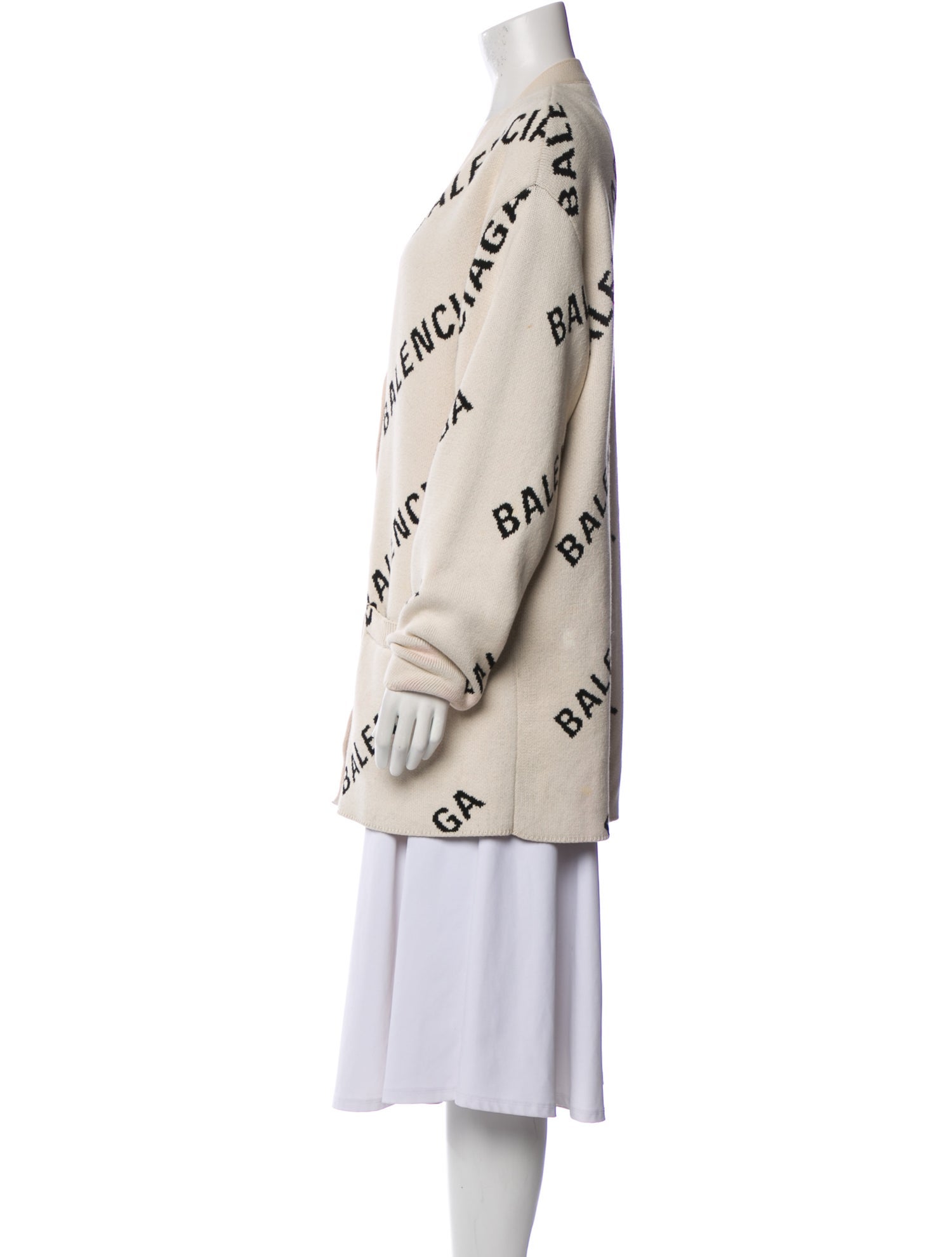 Balenciaga All Over Logo Printed Sweater