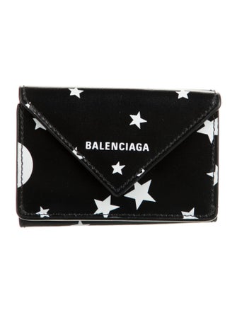Balenciaga Leather Printed Wallet