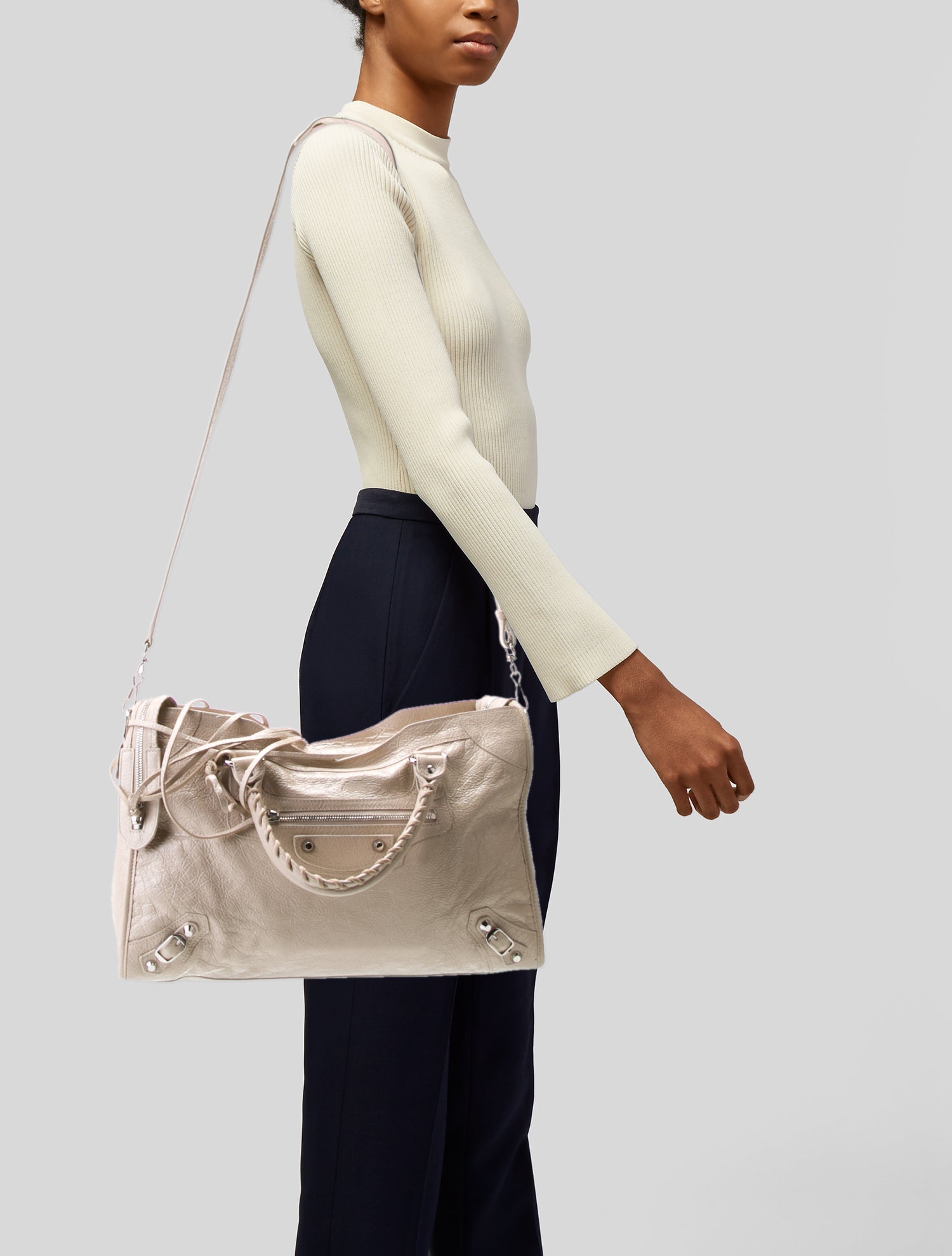 Balenciaga Lambskin Motocross Classic City Vintage