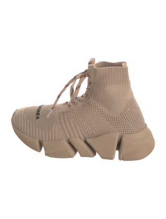 Balenciaga Speed Trainer 2.0 Lace Up Wedge Sneakers