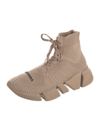 Balenciaga Speed Trainer 2.0 Lace Up Wedge Sneakers