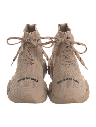 Balenciaga Speed Trainer 2.0 Lace Up Wedge Sneakers