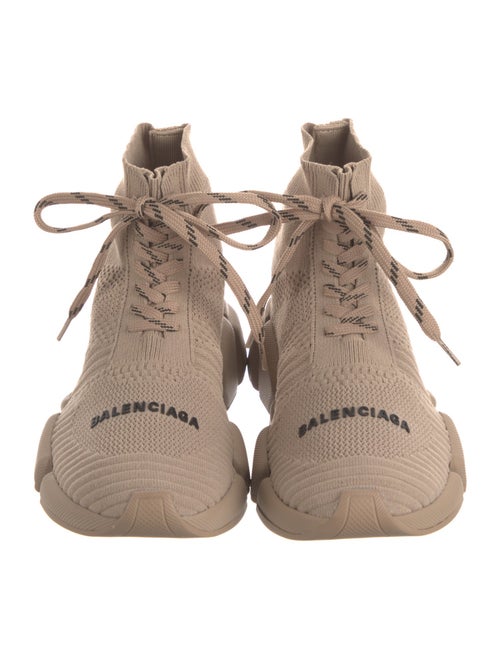 Balenciaga Speed Trainer 2.0 Lace Up Wedge Sneakers