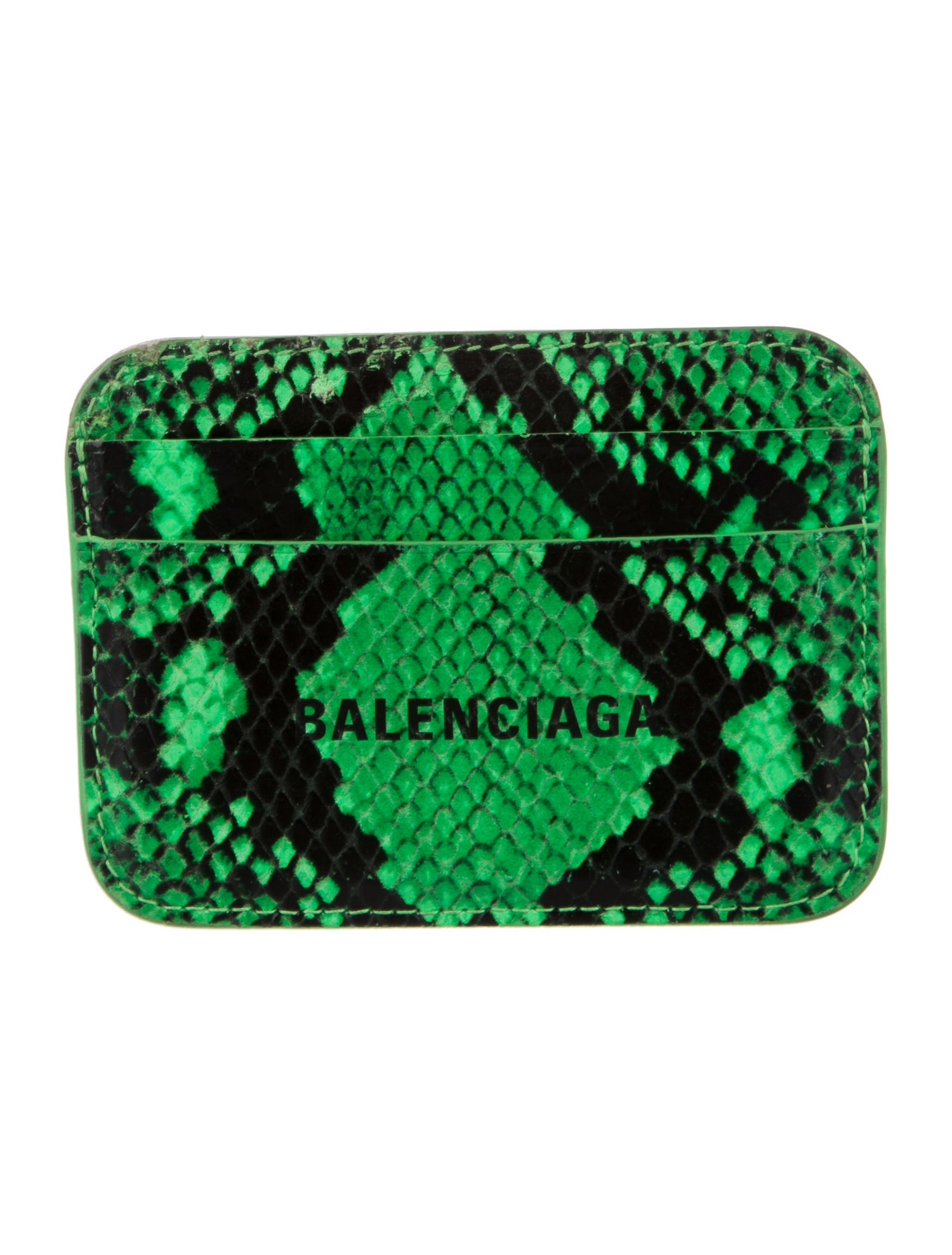 Balenciaga Python Animal Print Coin Pouch