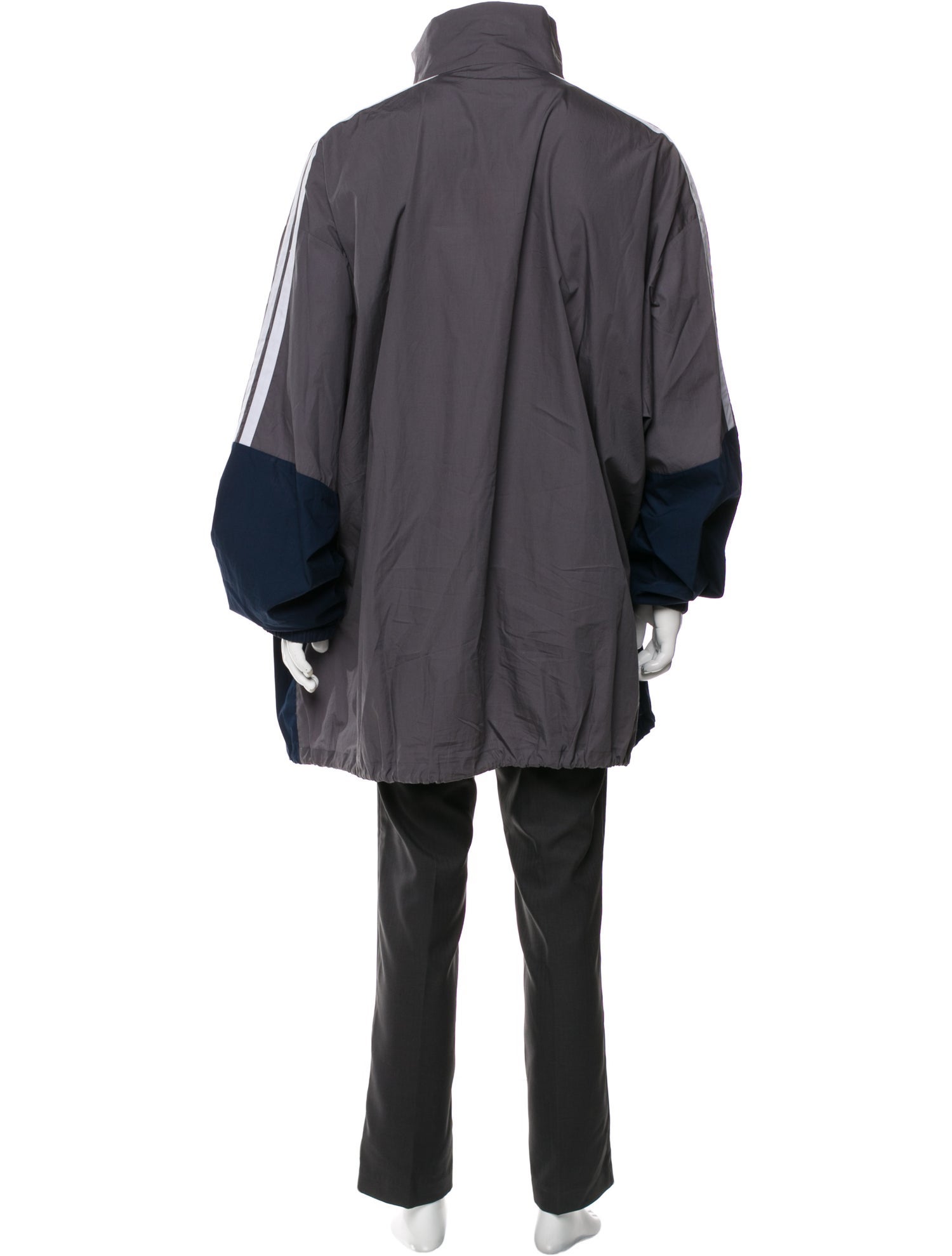 Balenciaga 2018 Colorblock Pattern Parka