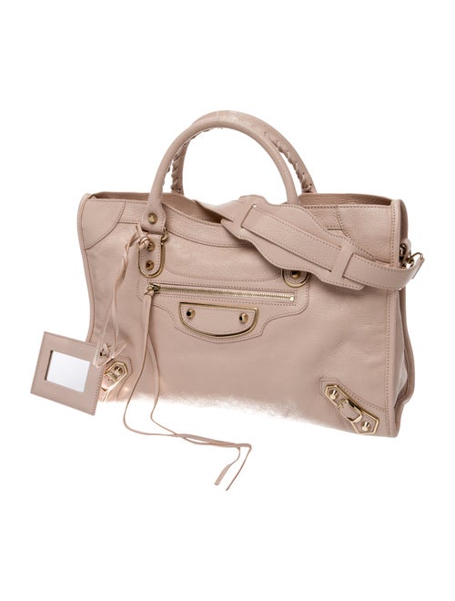 Balenciaga Leather Motocross City Metallic Edge