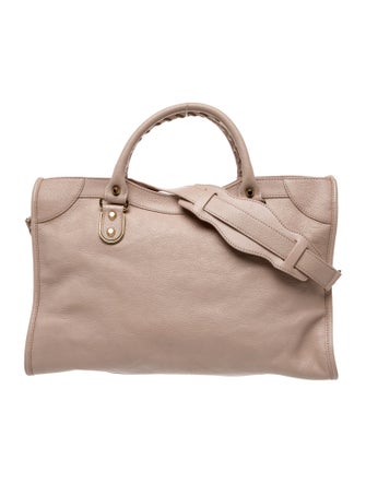 Balenciaga Leather Motocross City Metallic Edge