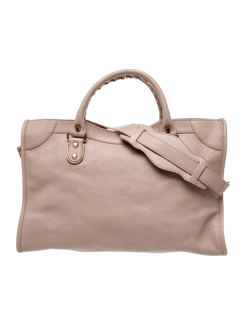 Balenciaga Leather Motocross City Metallic Edge