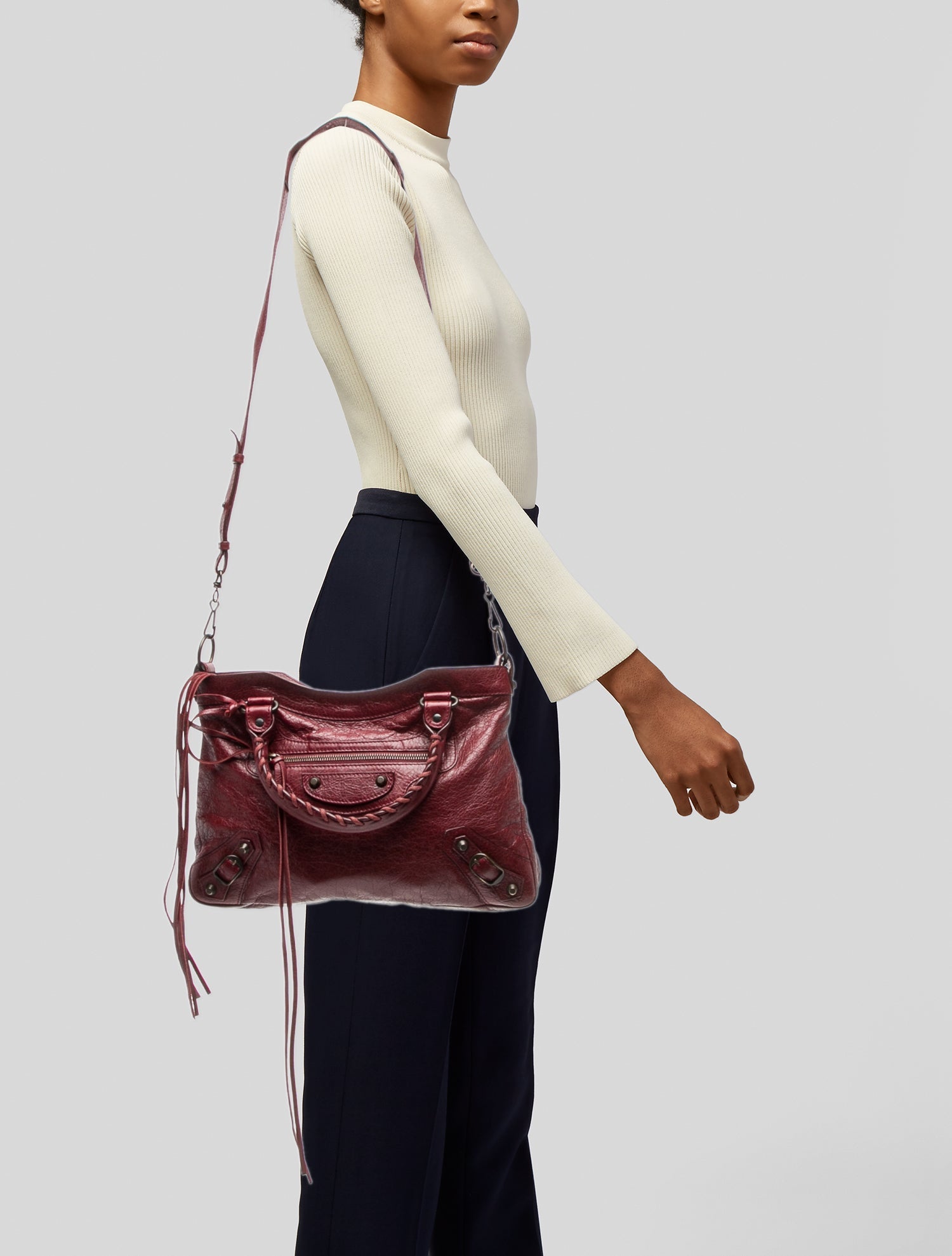 Balenciaga Leather Motocross Classic City