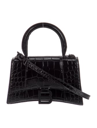 Balenciaga Embossed Leather Hourglass XS