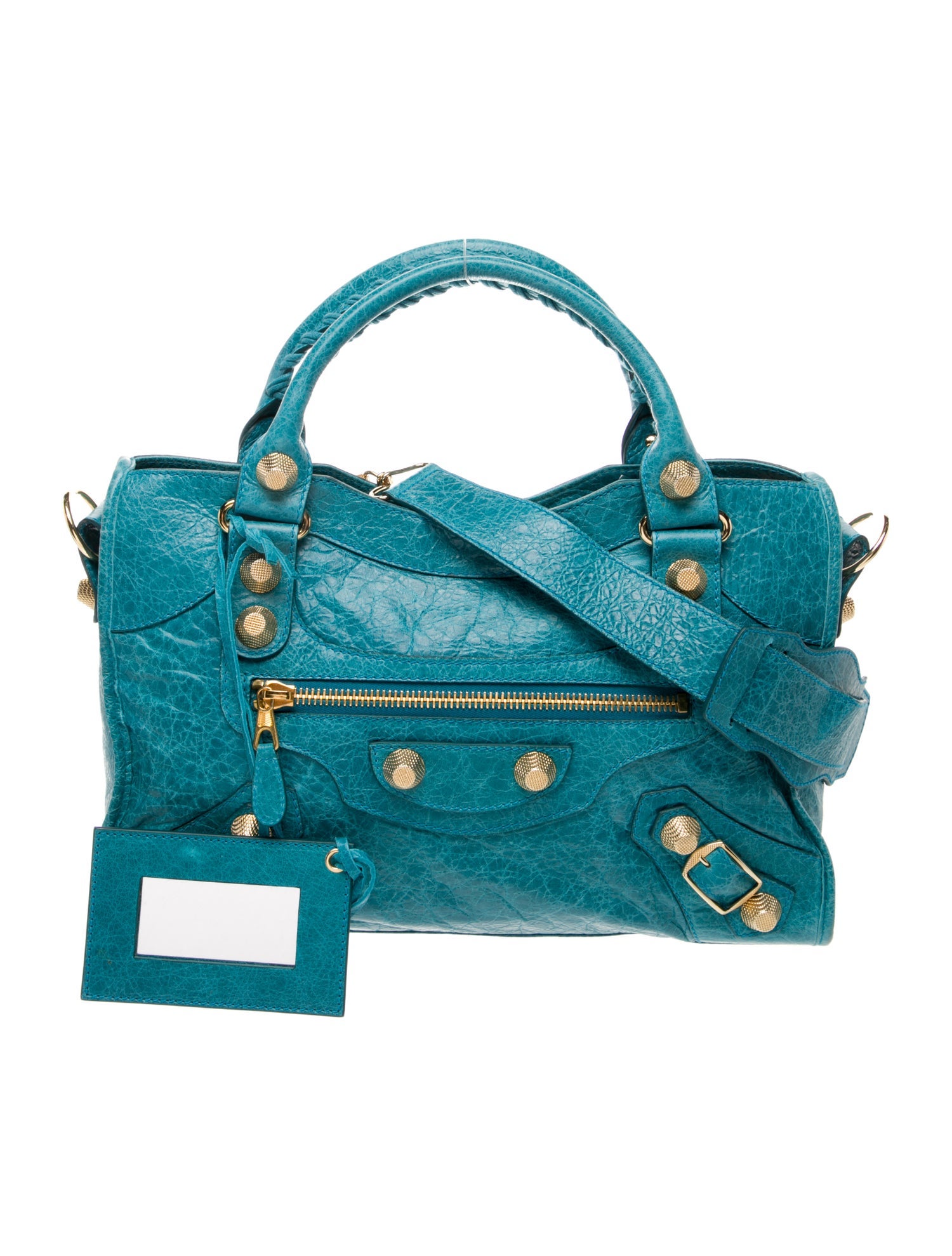 Balenciaga Leather Motocross Giant 21 City Bag