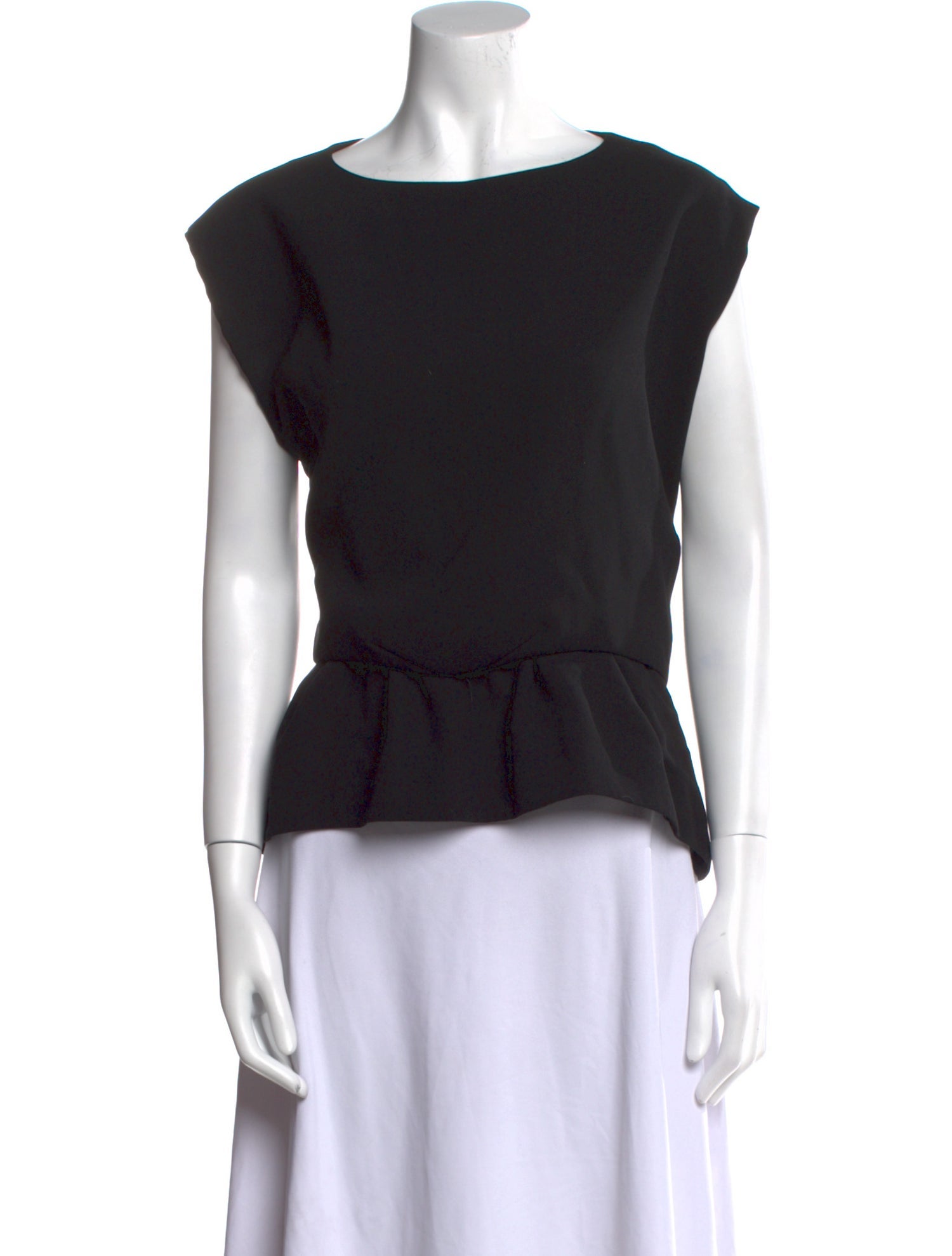 Balenciaga 2015 Bateau Neckline Top